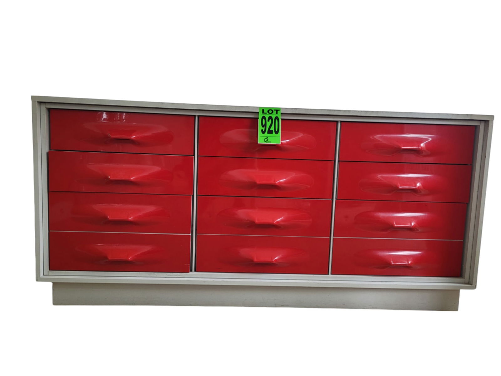 6-piece matching Space Age furniture set, incl. Treco highboy,  by Giovanni Maur (1 of 12)