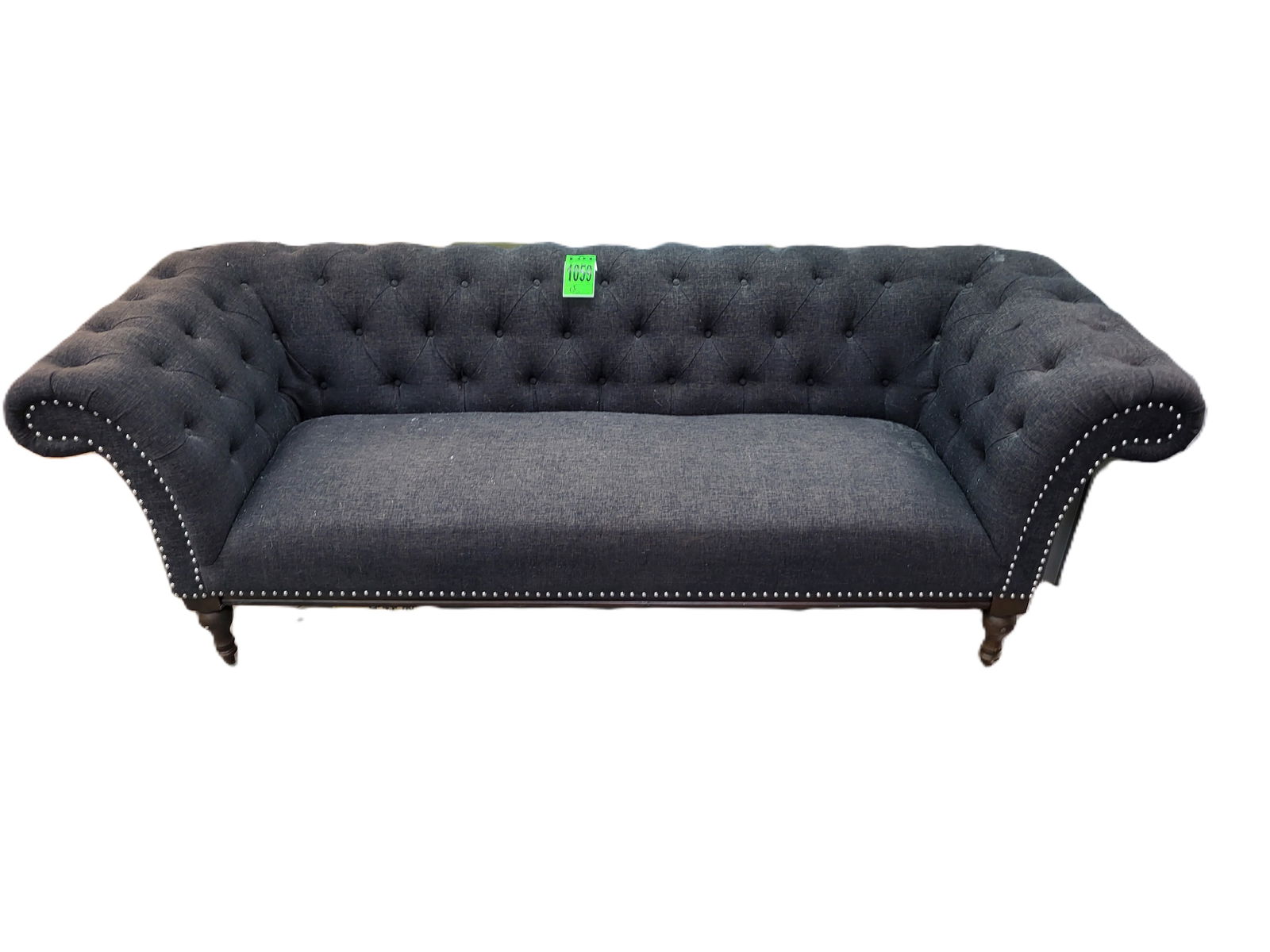 Chesterfield-Design Fabric Couch Armchair: Chesterfield-Design Fabric Couch Armchair
