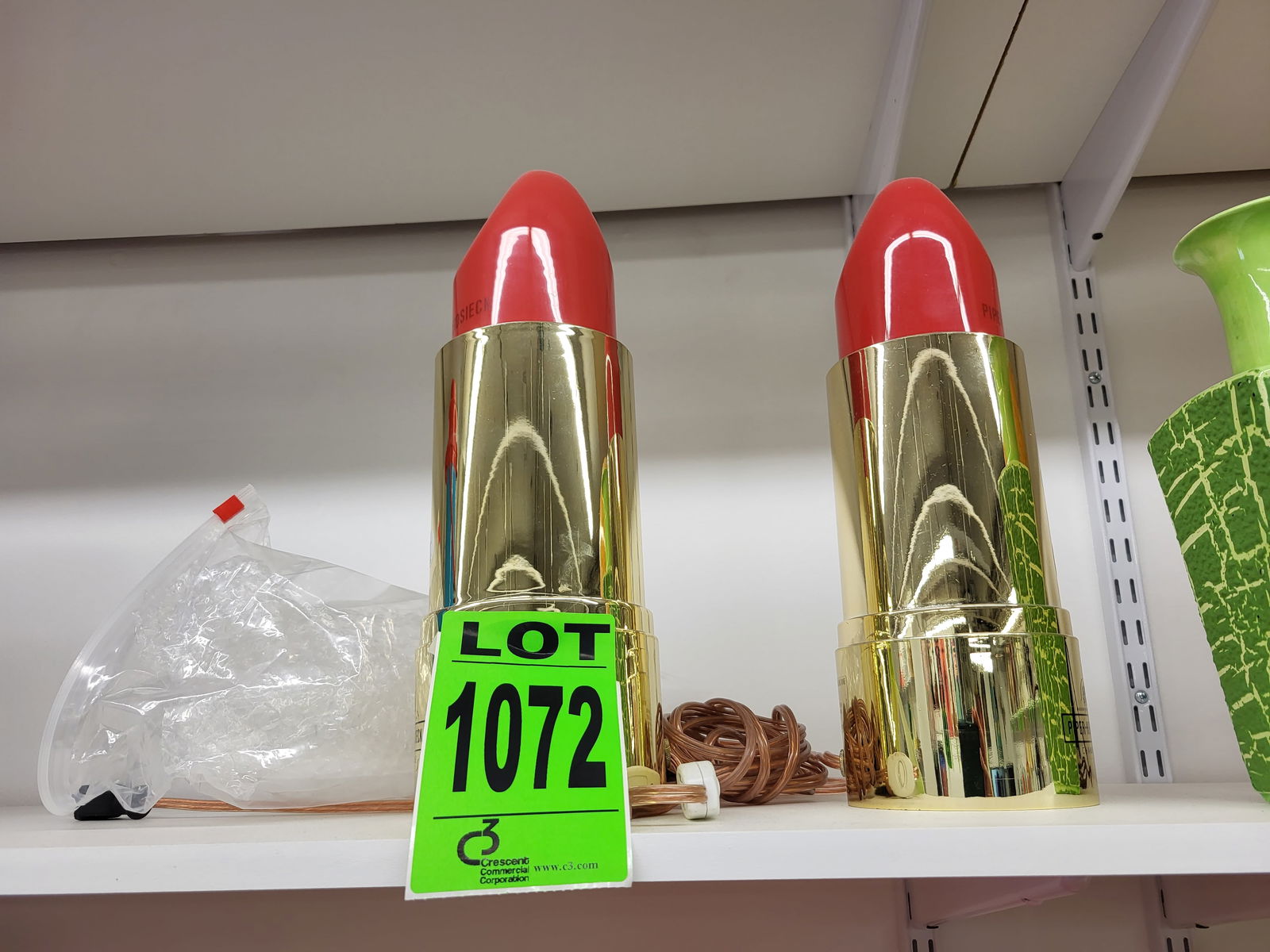 Lot of (2) Piper Heidsieck Liptstick Shaped Containers (1 of 1)