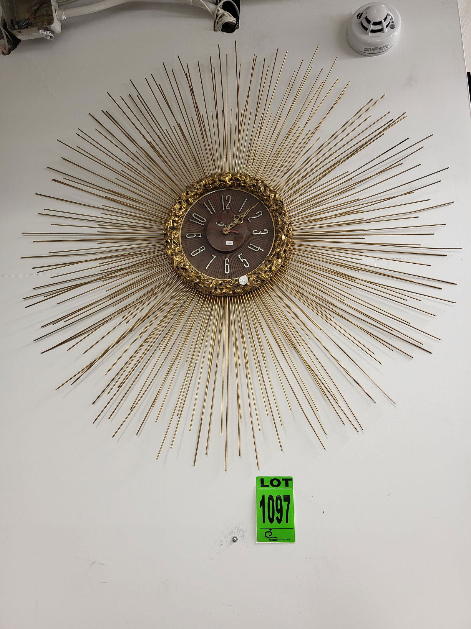 Mid-Century Modern Starburst Wall Clock (1 of 1)