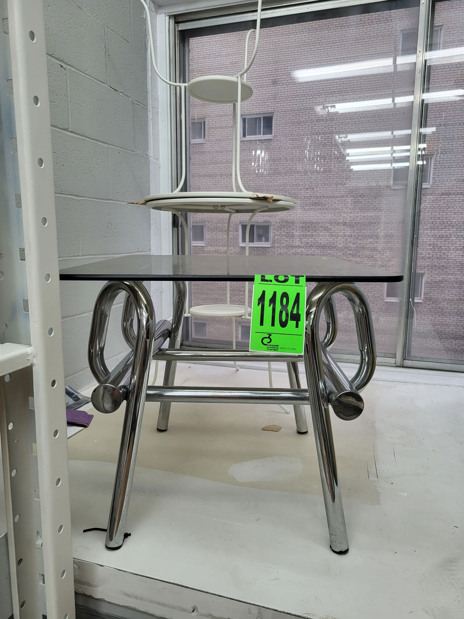 Glass & Chrome Coffee Table (1 of 1)