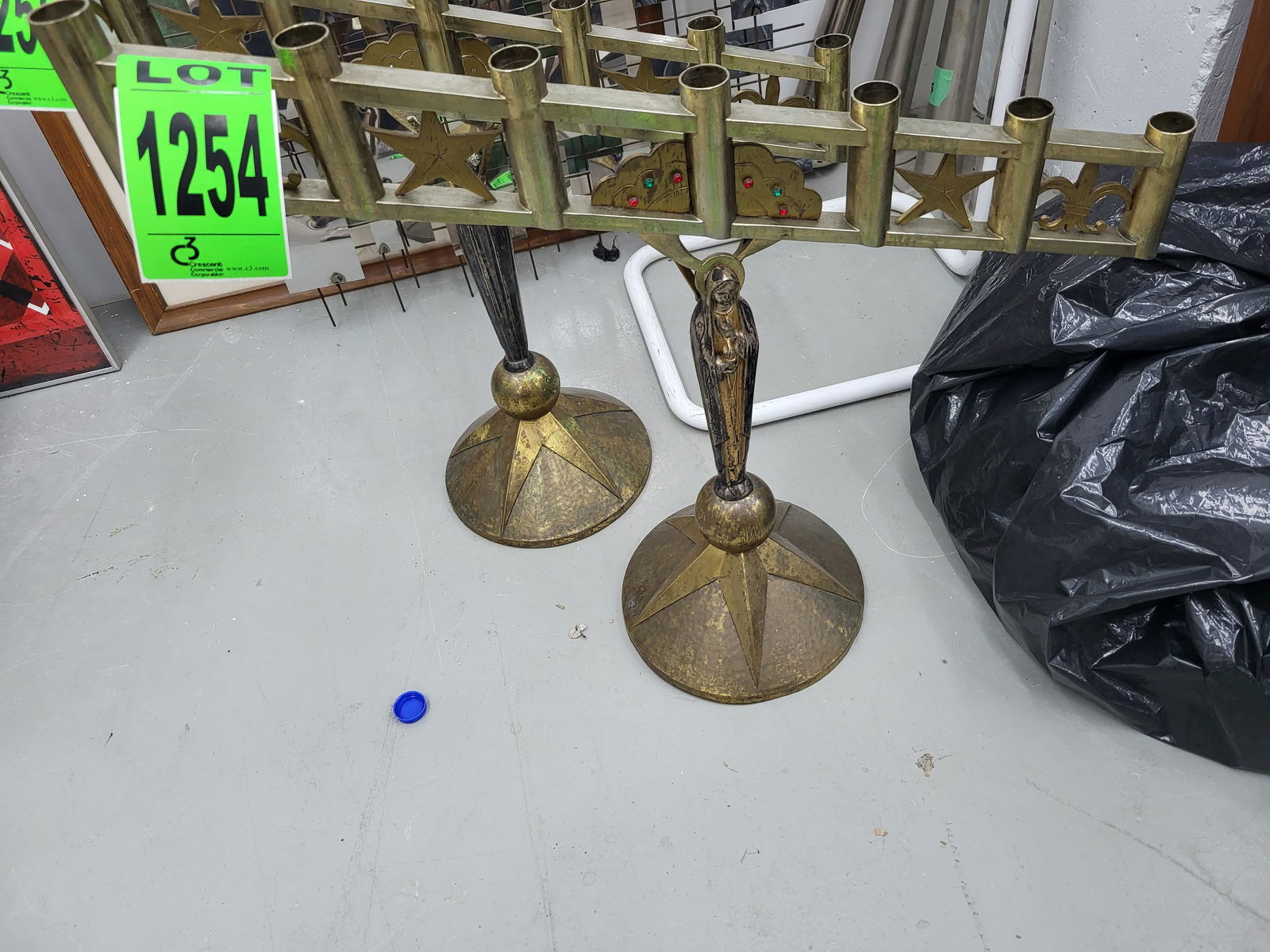 Art Deco Church Candle Holder (1 of 1)