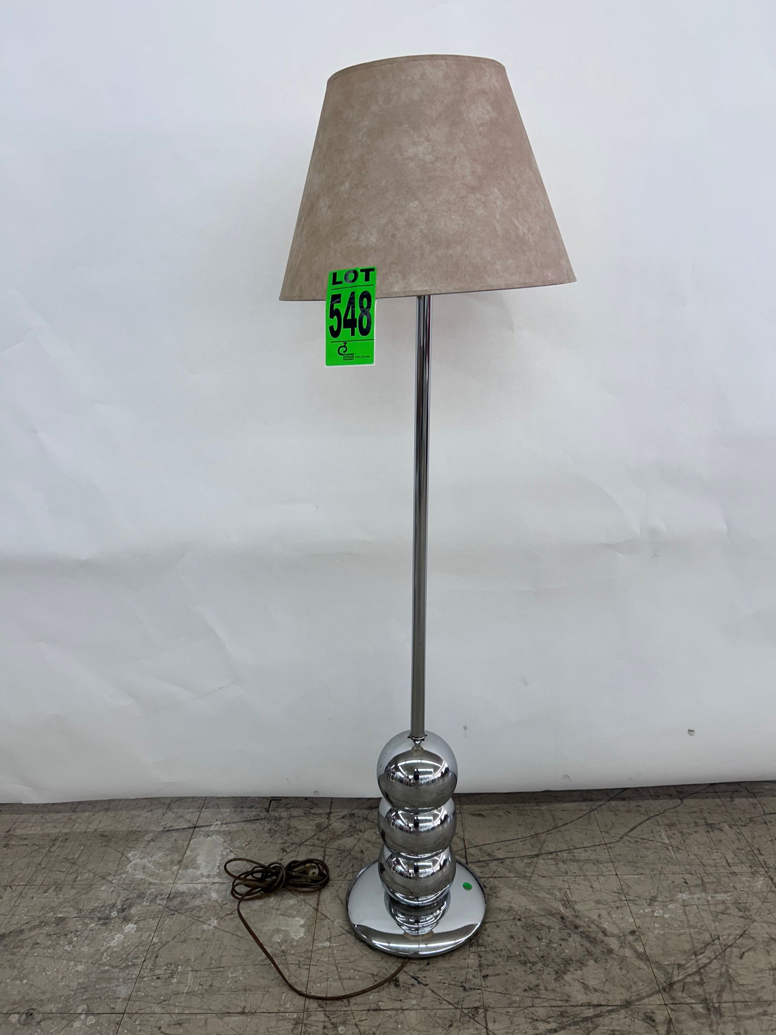 Vintage MCM Chrome Stacked Ball Floor Lamp (1 of 2)