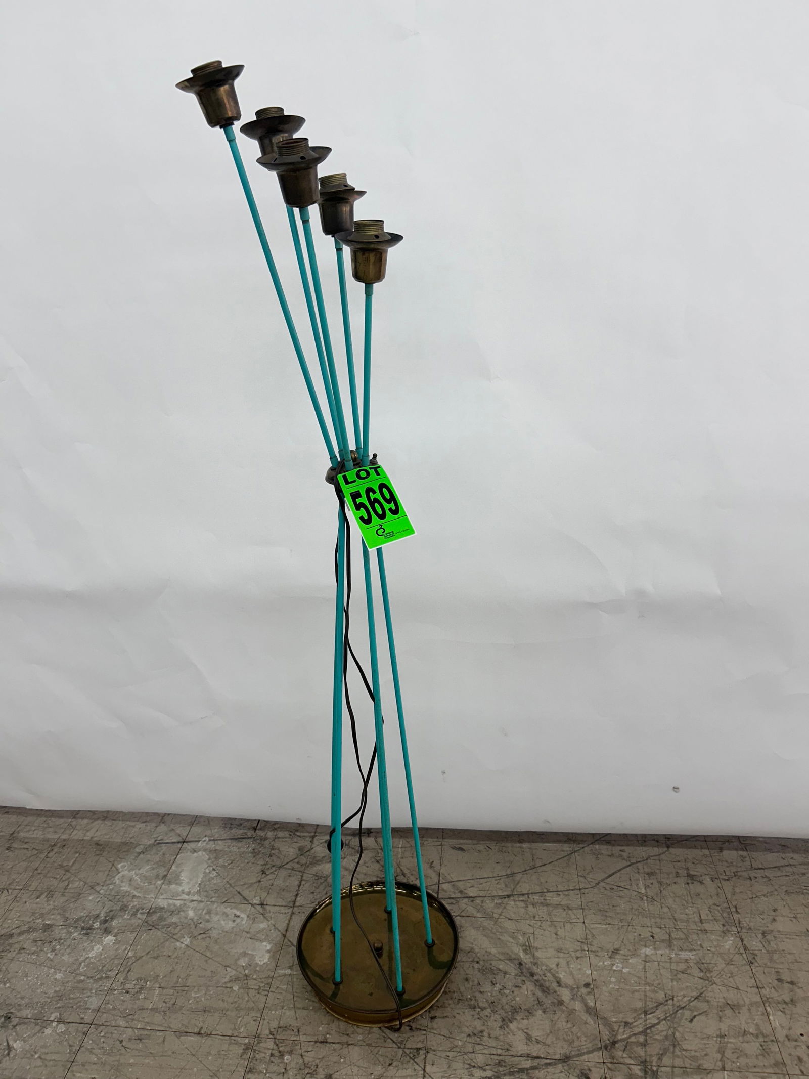 Vintage Torchiere-Style 5-Light Floor Lamp (1 of 4)