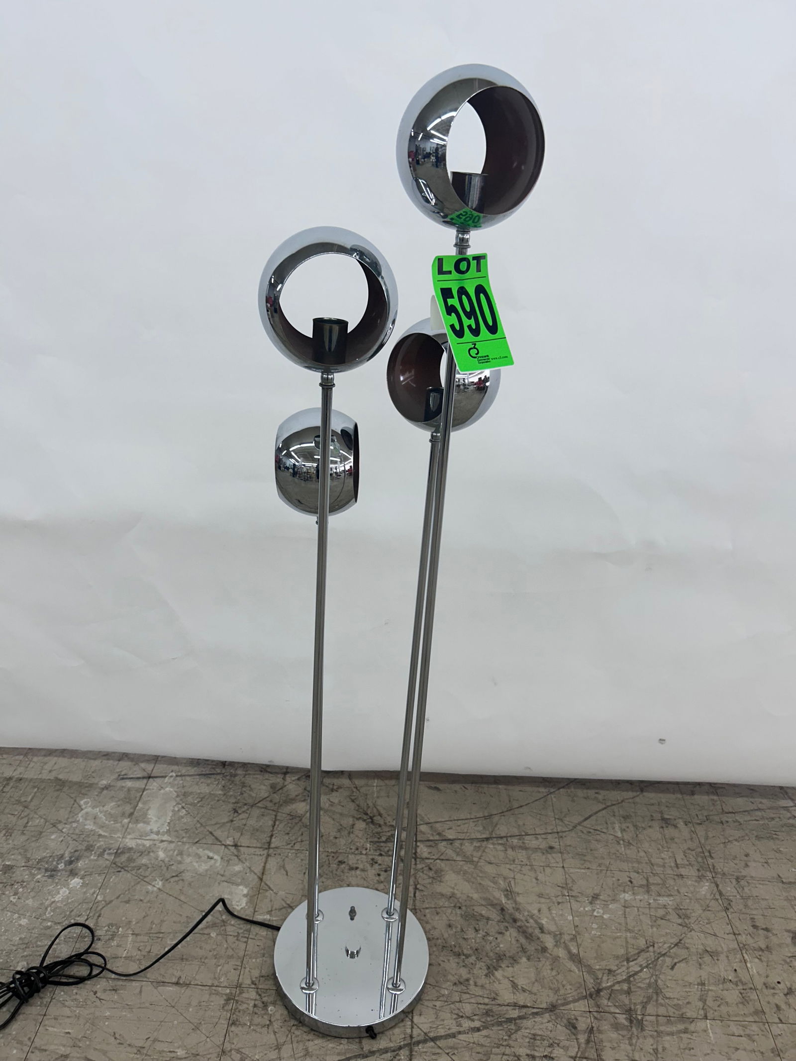 Vintage MCM Chrome 4-Light Floor Lamp (1 of 3)