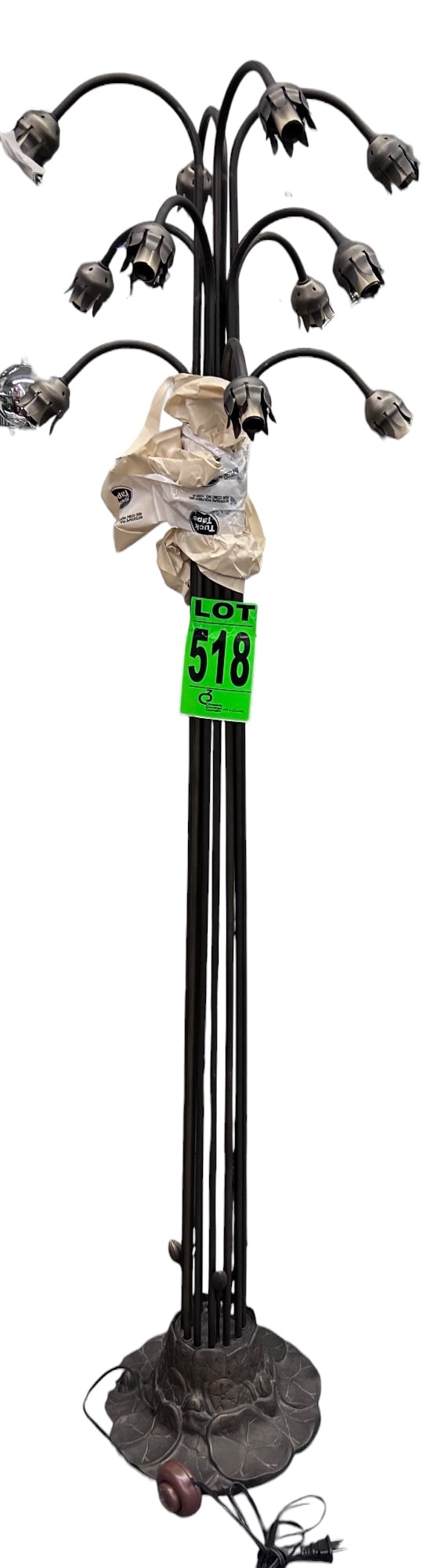 Mid Century Glass Flower floor lamp (1 of 1)