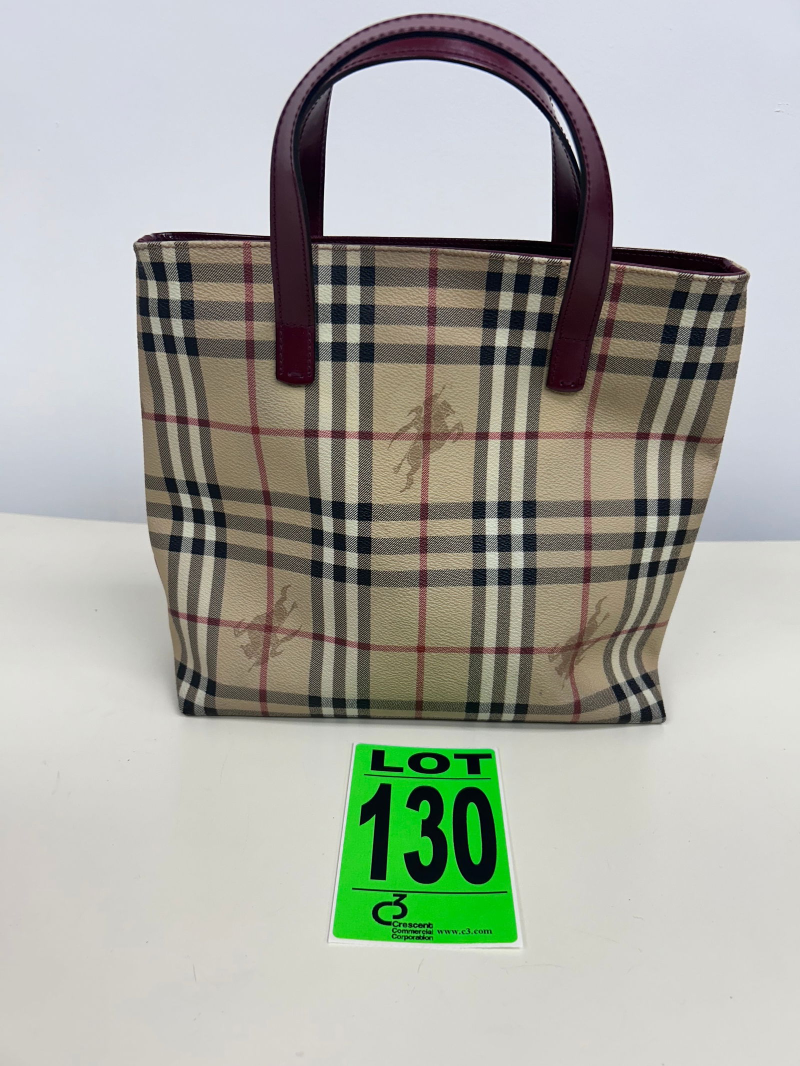 Burberry haymarket check tote (1 of 4)