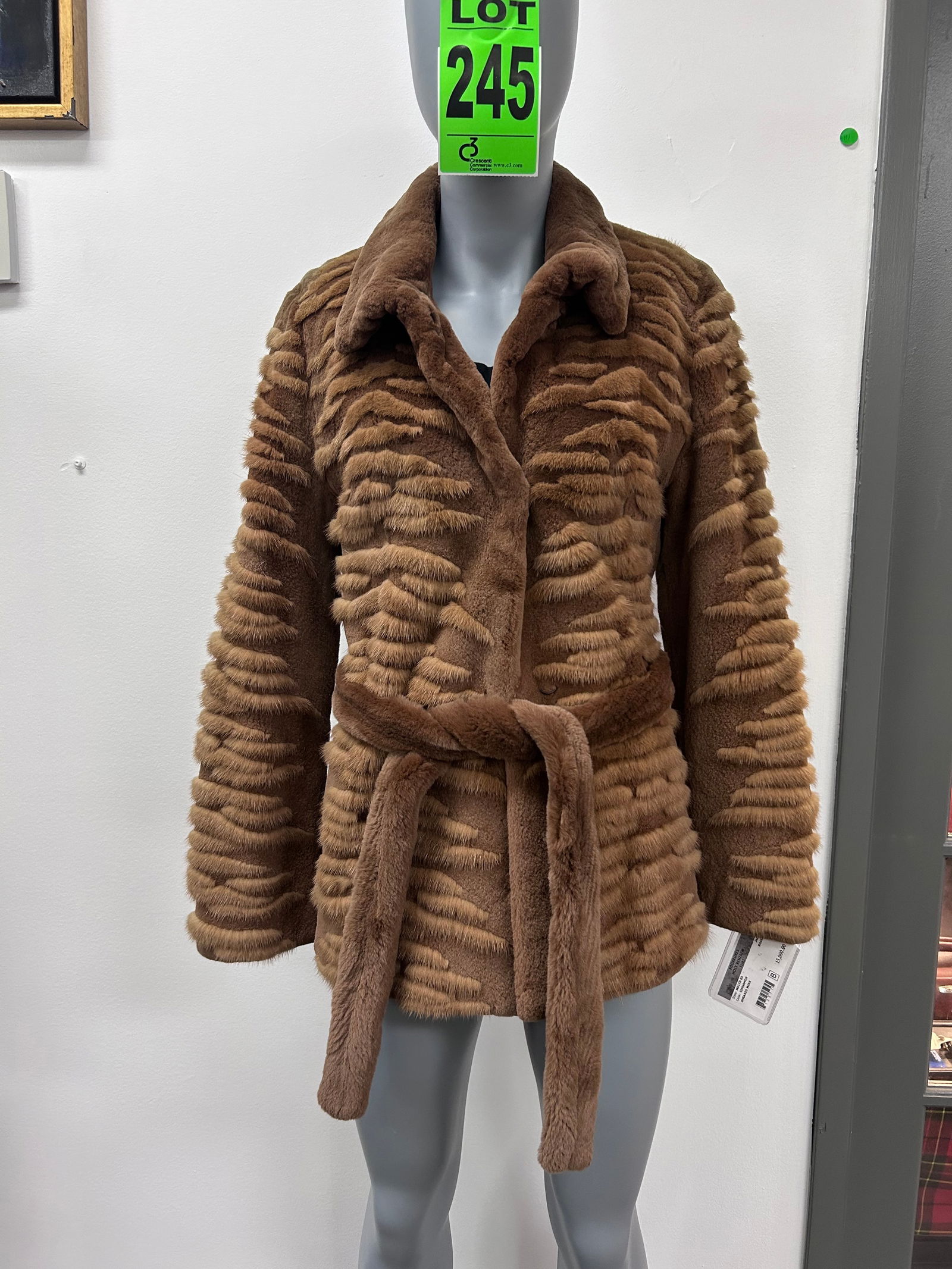 Mila Schon sheared mink jacket (1 of 7)