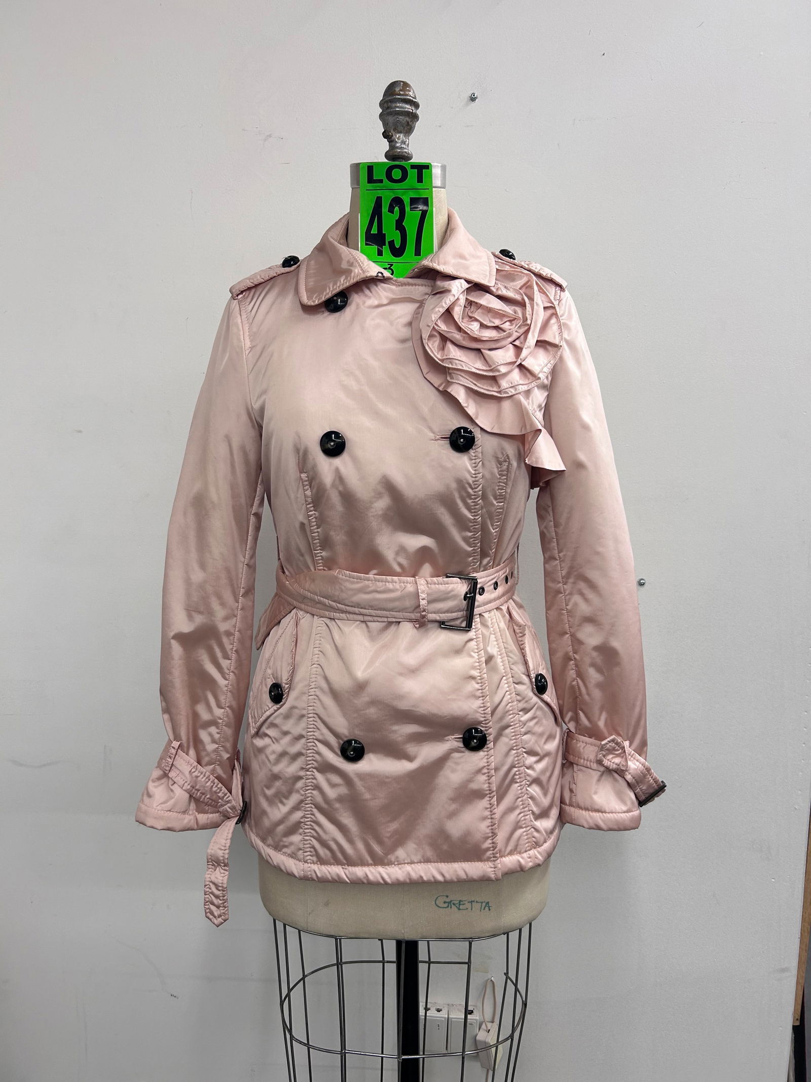 Valentino RED blush pink rosette nylon jacket Size: 40 (1 of 6)