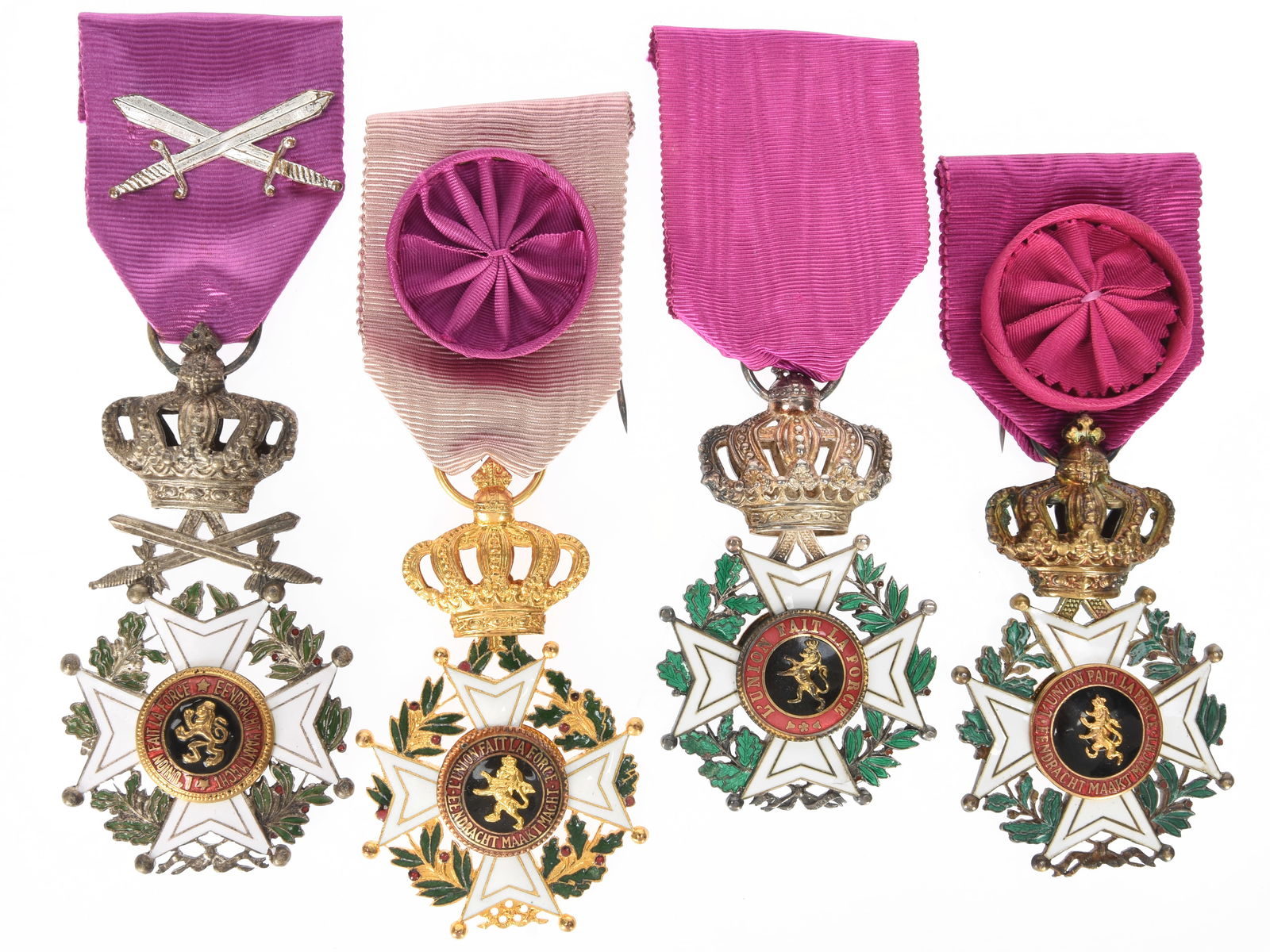 Belgian Order of Leopold: Lot of Four (1 of 7)