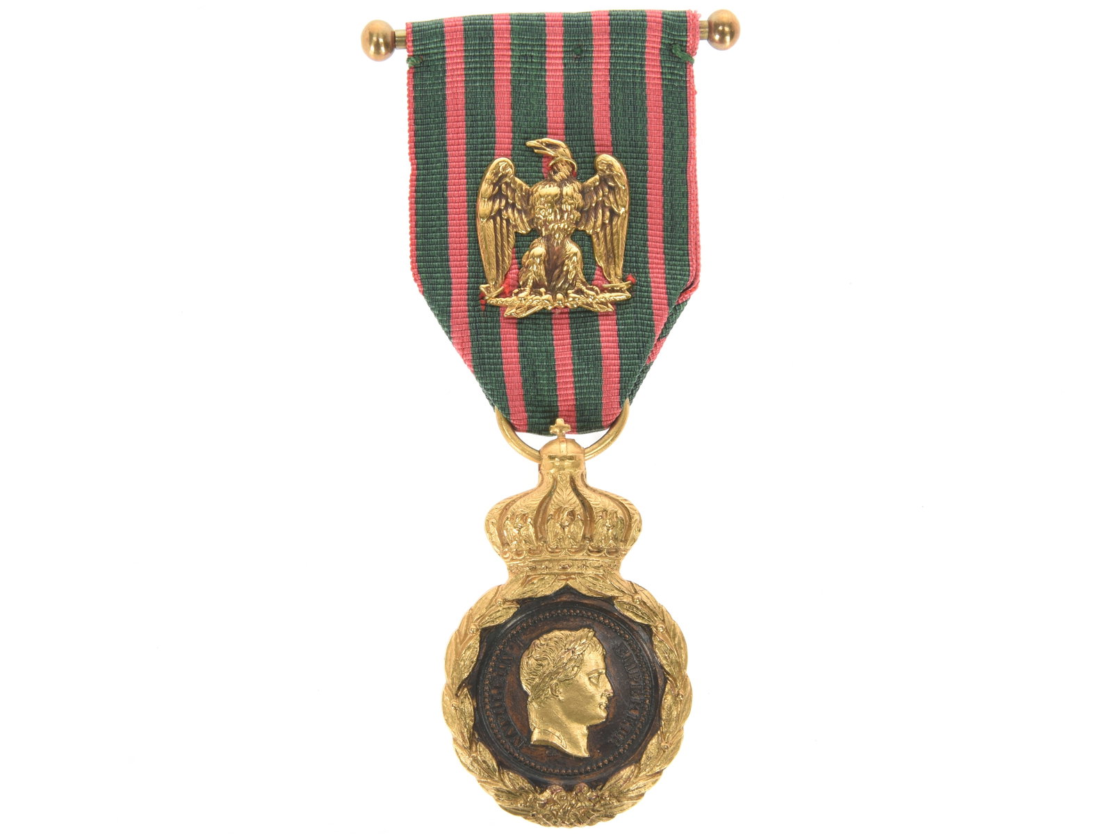 French Saint Helena Medal: High Grade Example: French Saint Helena Medal: High Grade Example. French Saint Helena medal of superior quality. The medal was established in 1857 by emperor Napoleon III to recognize soldiers and their participation in