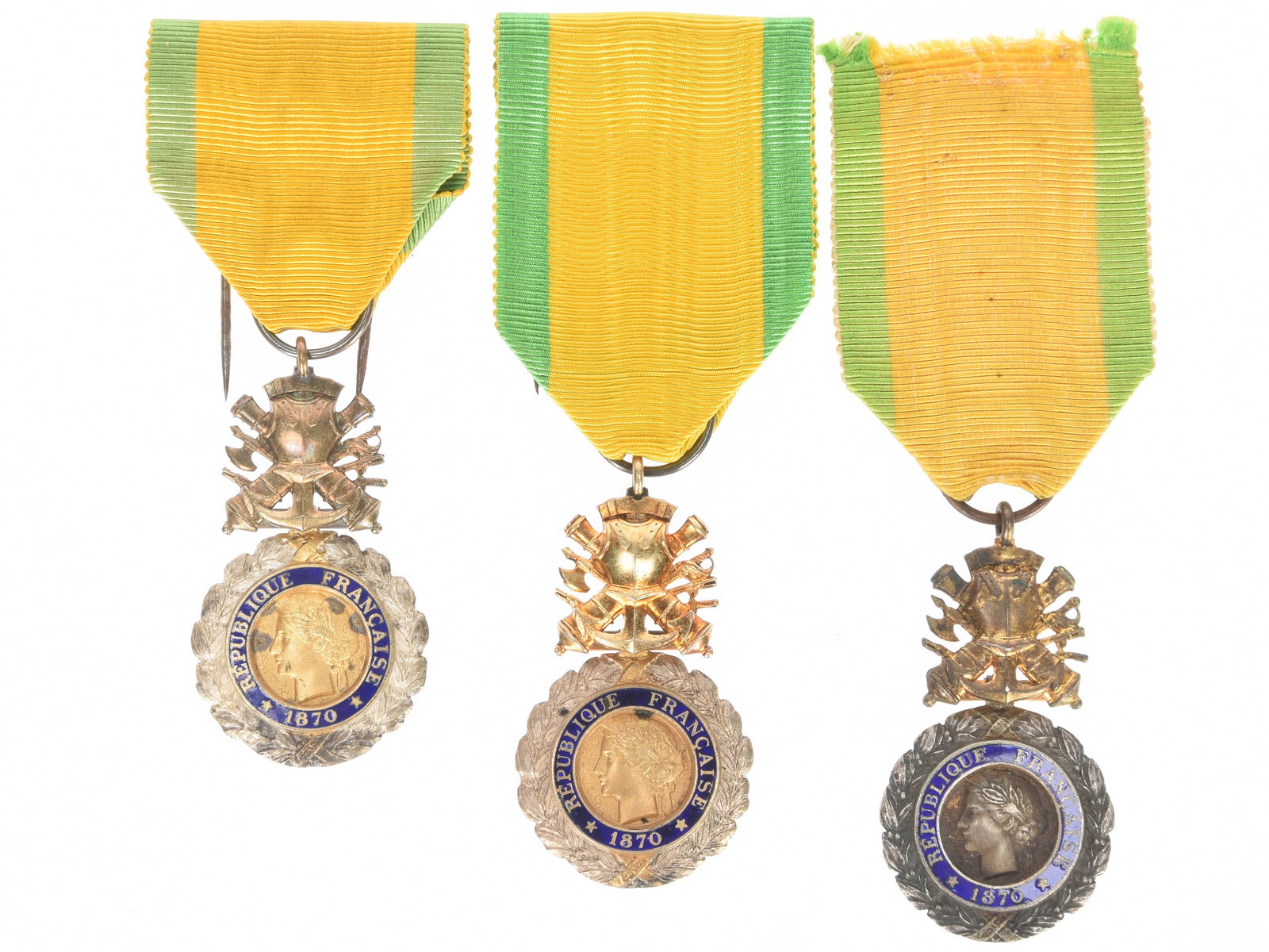 French Military Medals (Valor & Discipline): World War I (1 of 3)