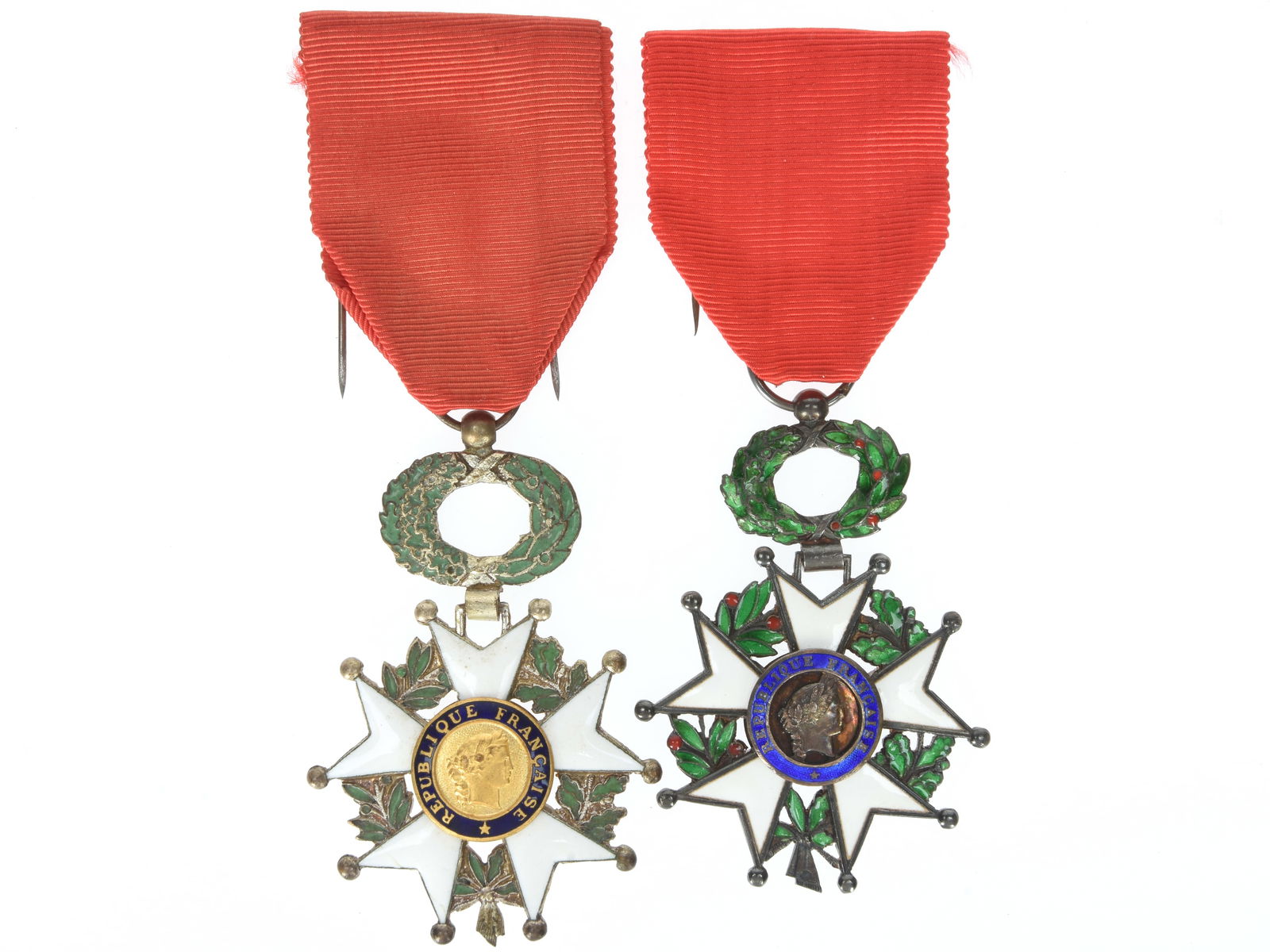 Pair of French Legion of Honor Medal - Chevalier - Post-WWII Fourth / Fifth French Republic (1 of 3)