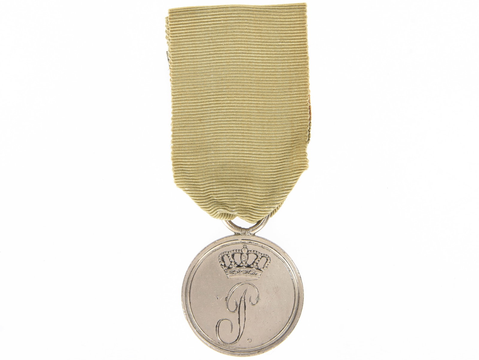 Oldenburg Medal for Waterloo: Oldenburg Medal for Waterloo. Silver medal (28mm) awarded by Duke Peter Friedrich Ludwig and was awarded to officers and soldiers who fought under Feldmarschall Blucher during the Waterloo Campaign of
