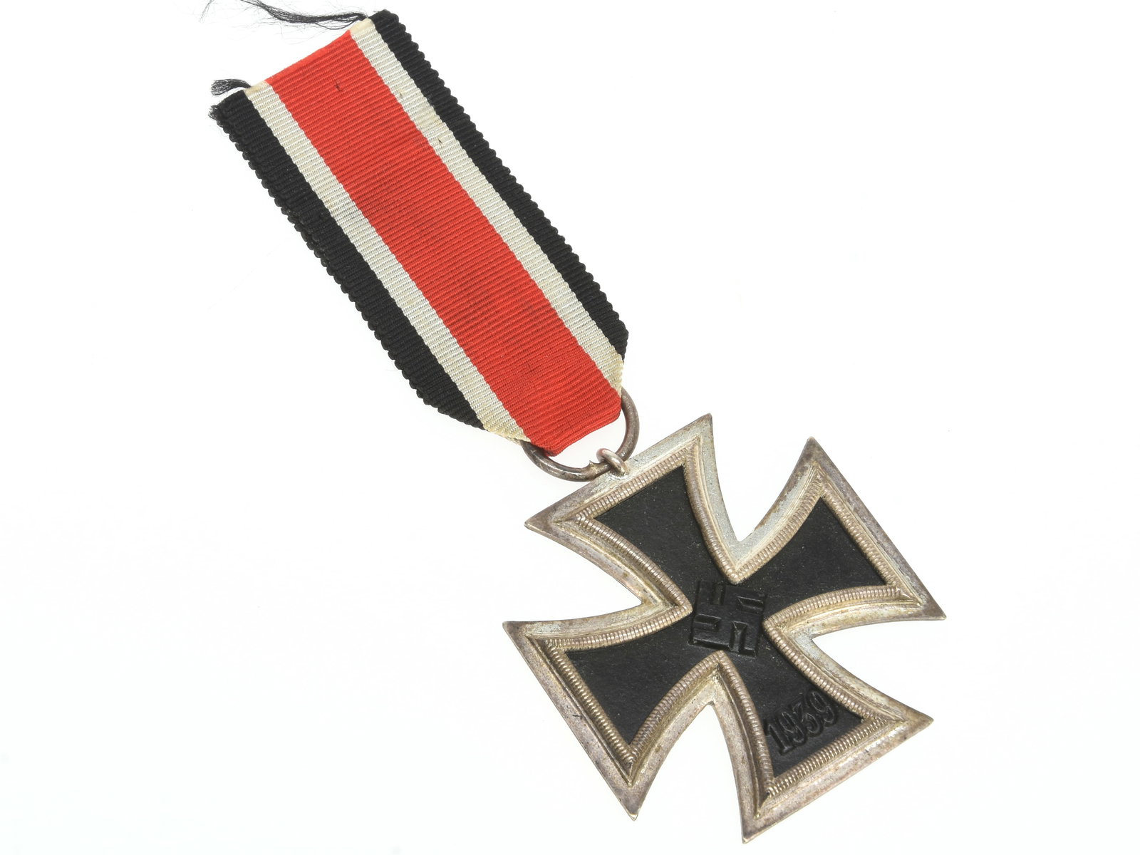 1939 Iron Cross 2nd Class by Gustav Brehmer: 1939 Iron Cross 2nd Class by Gustav Brehmer. German World War II period Iron Cross, 2nd class. Ring exhibits manufacturer's maker mark "13" indicating manufacture by Gustav Brehmer of Markneukirchen,