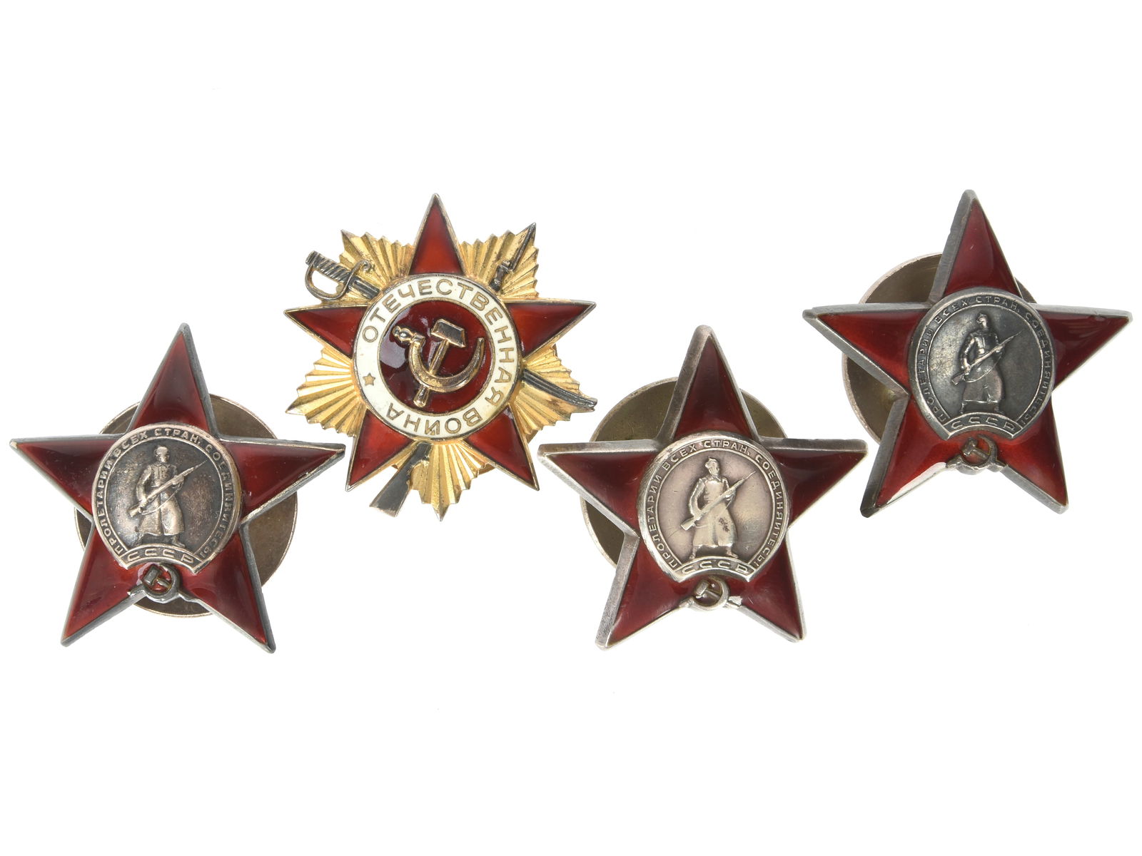 Soviet Orders of the Red Star and Order of the Patriotic War (1 of 8)