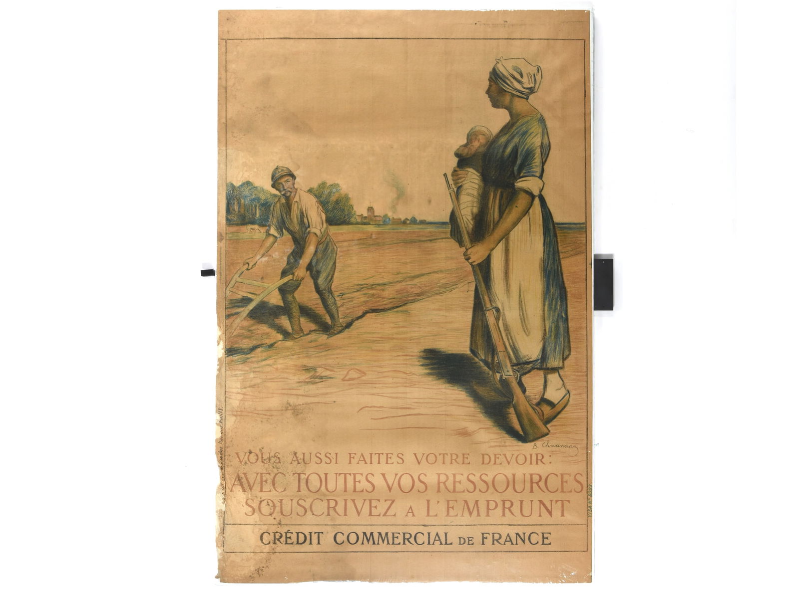 "Avec Toutes vos Ressources (With All your Resources)" Original WW1 French Propaganda Poster (1 of 4)