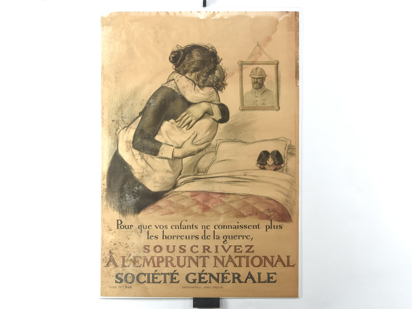 "Pour que vos enfants ne connaissent" Original WW1 French Propaganda Poster (1 of 6)