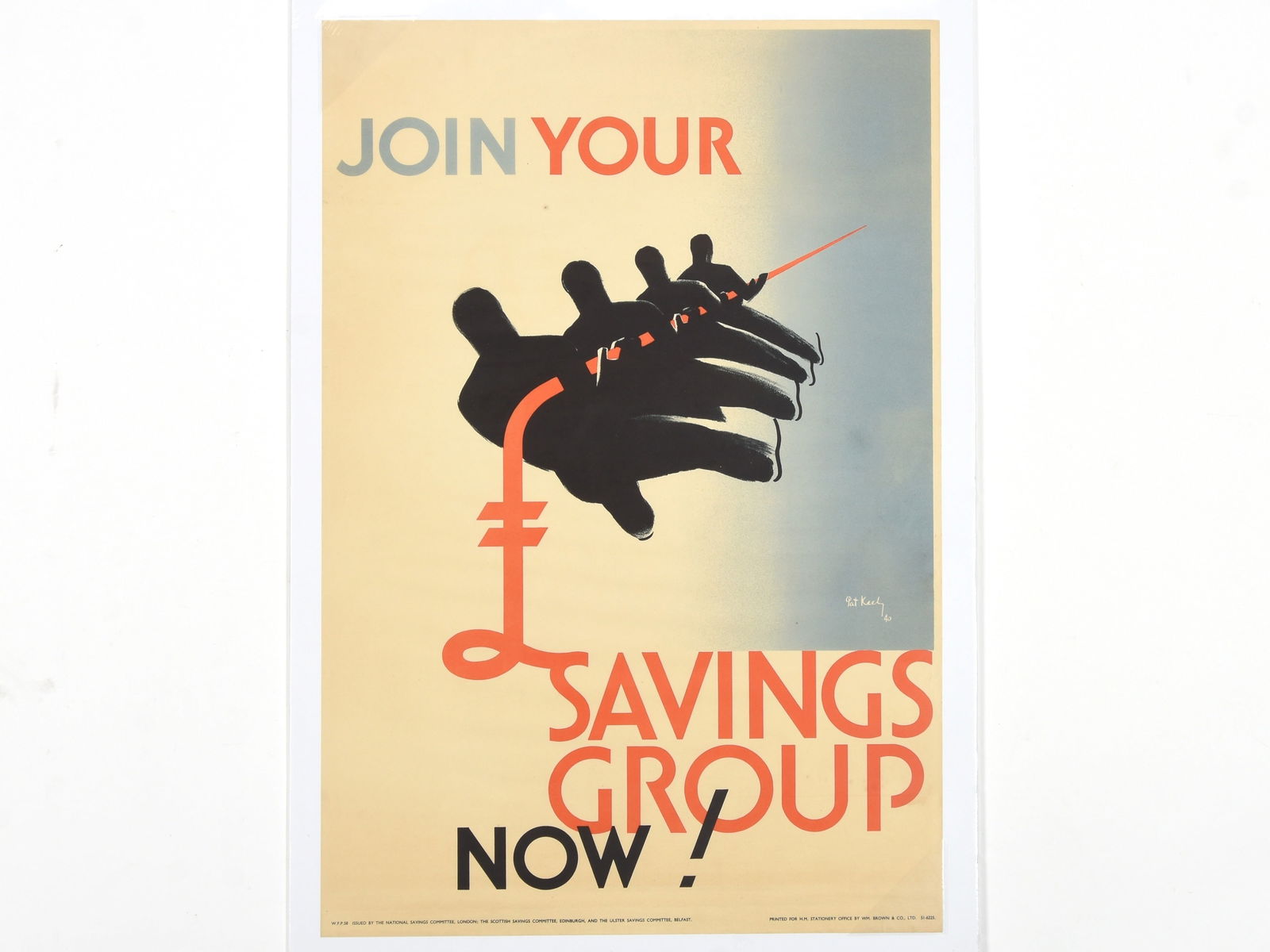 Join Your Savings Group Now! WWII Propaganda Poster by Pat Keely (1 of 1)