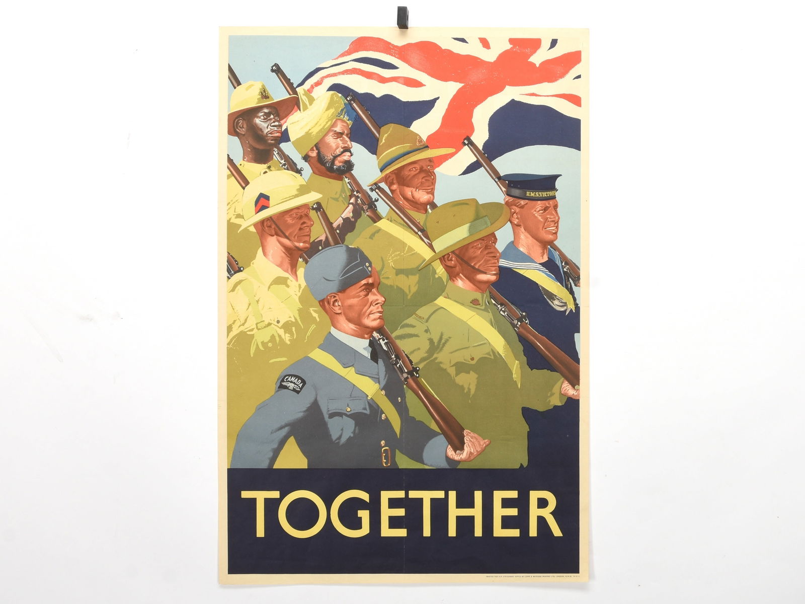 "Together" Original WWI British Propaganda Poster, by William Little (1 of 2)