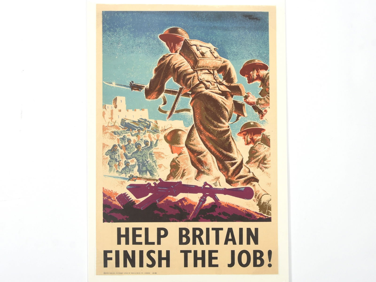 "Help Britain Finish the Job!" WWII Propaganda Poster (1 of 1)