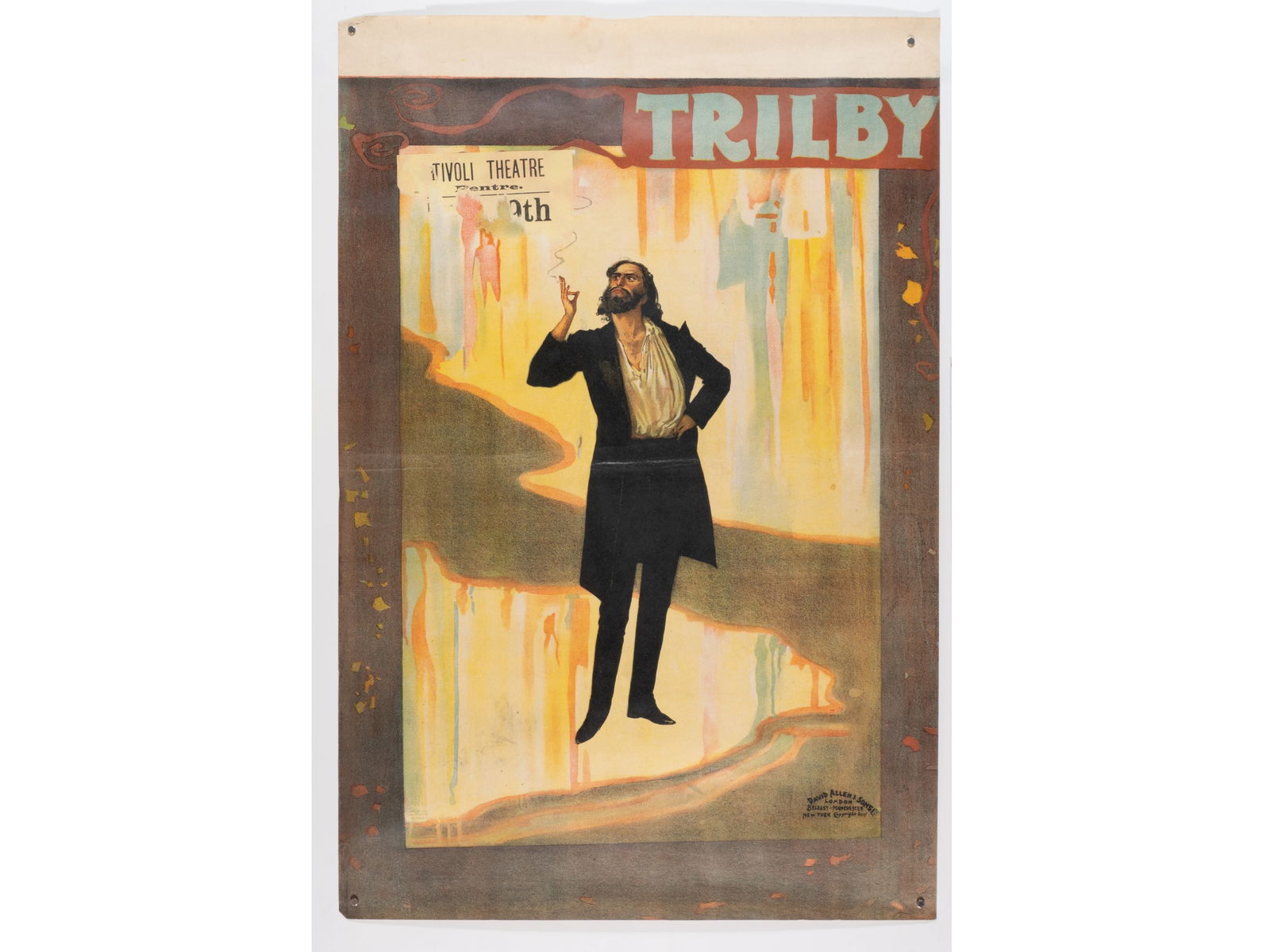 Original Victorian 'Trilby' Theater Poster (Svengali) (1 of 1)