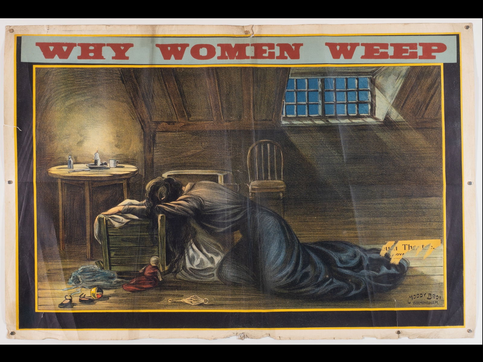 "Why Women Weep" Victorian Theatrical Poster (1 of 1)
