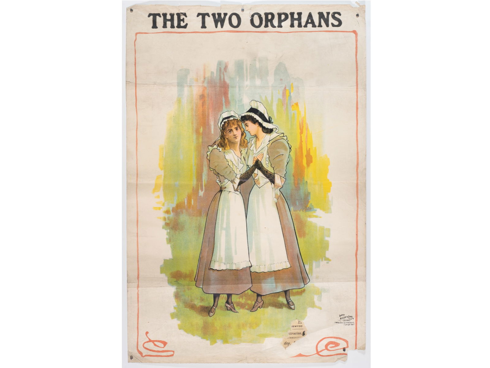 Victorian Theatrical Poster: 'The Two Orphans' (1 of 1)