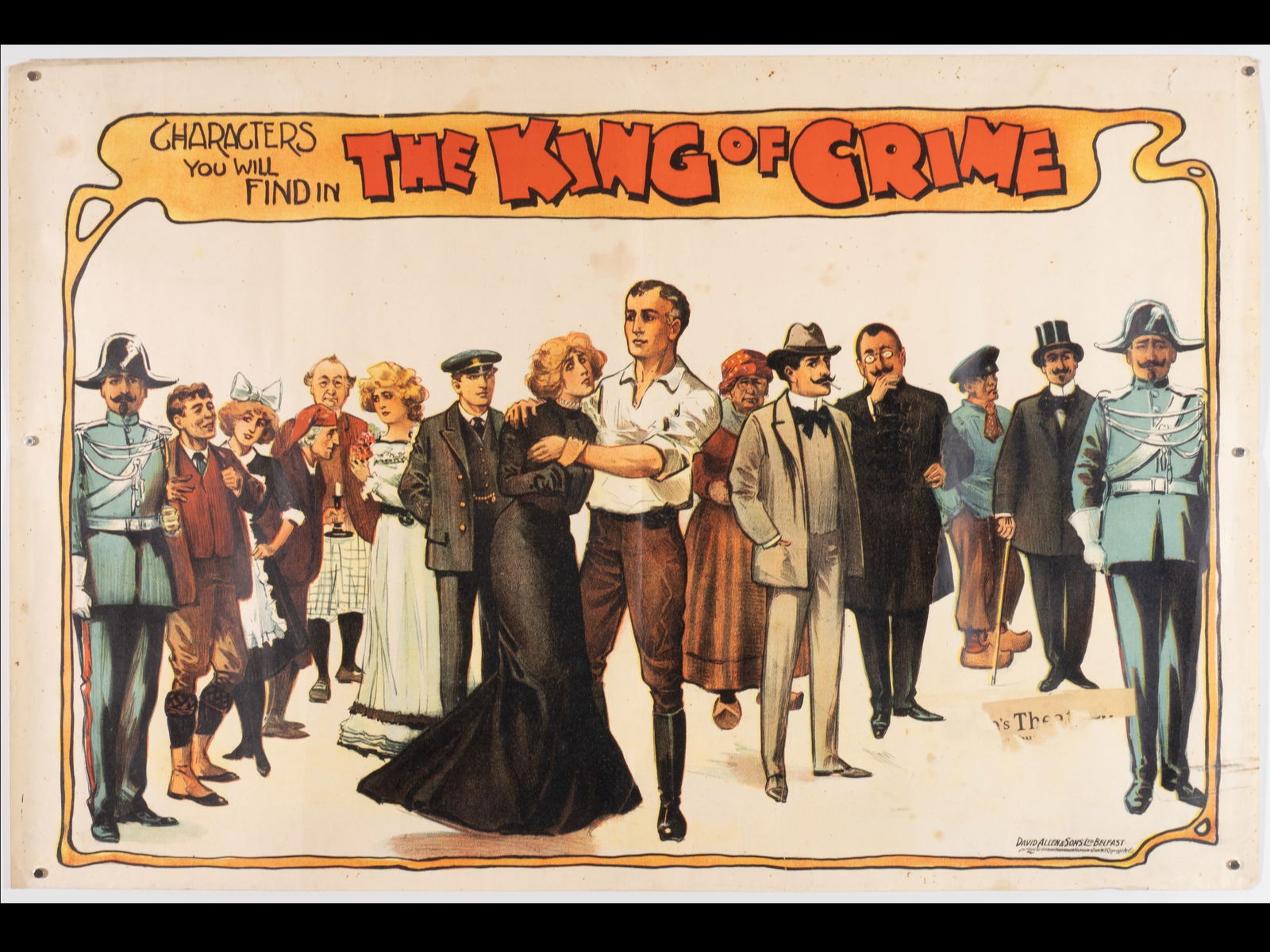 Edwardian "The King of Crime" Theatrical Character Poster (1 of 1)