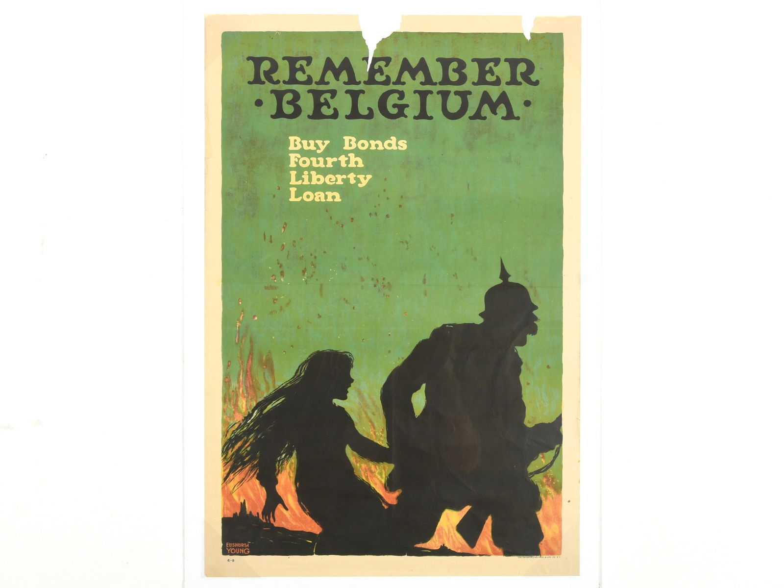 "Remember Belgium" World War I Propaganda Poster (1 of 1)