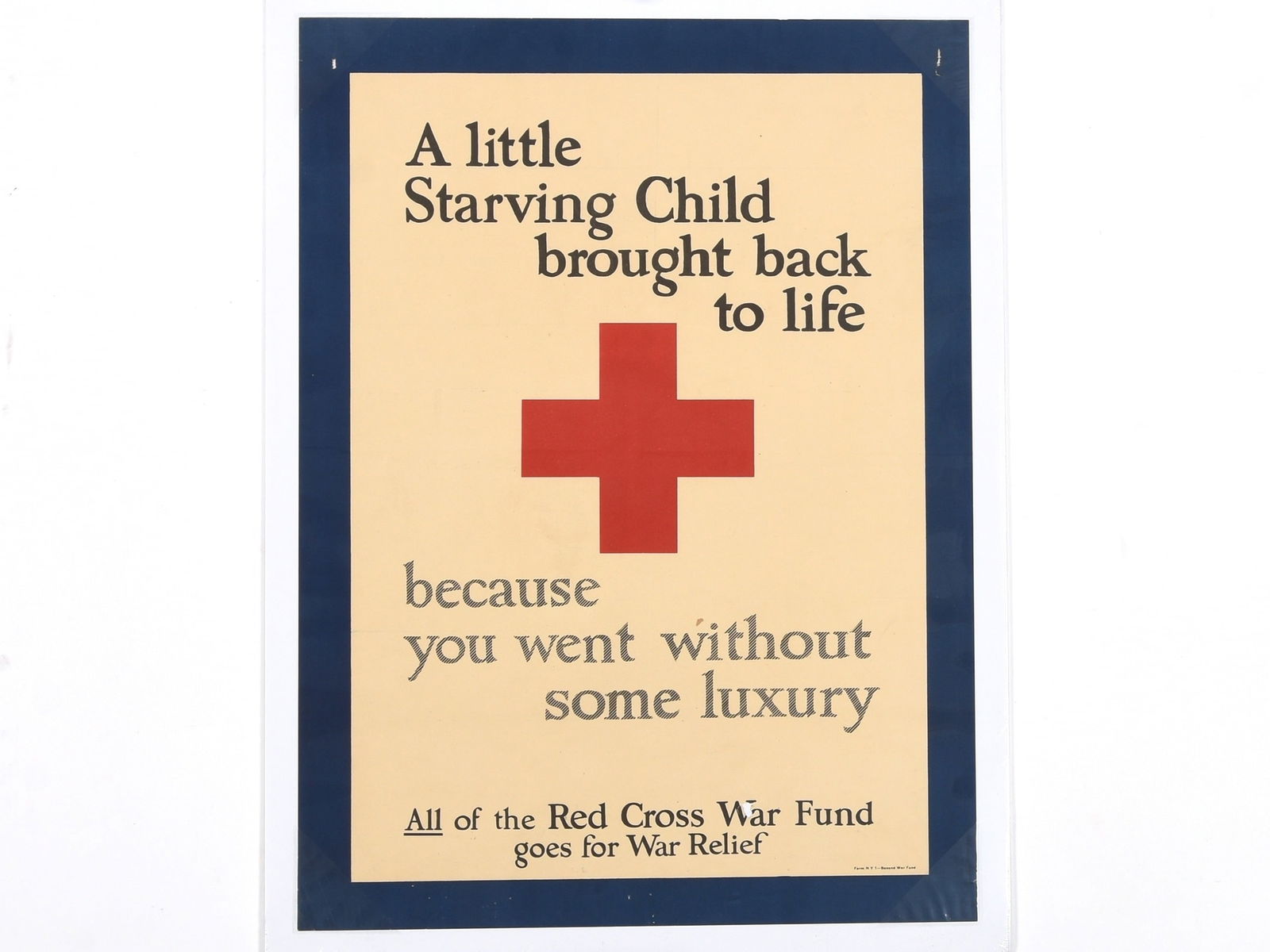 WWI American Red Cross 'A Little Starving Child' Poster (1 of 4)
