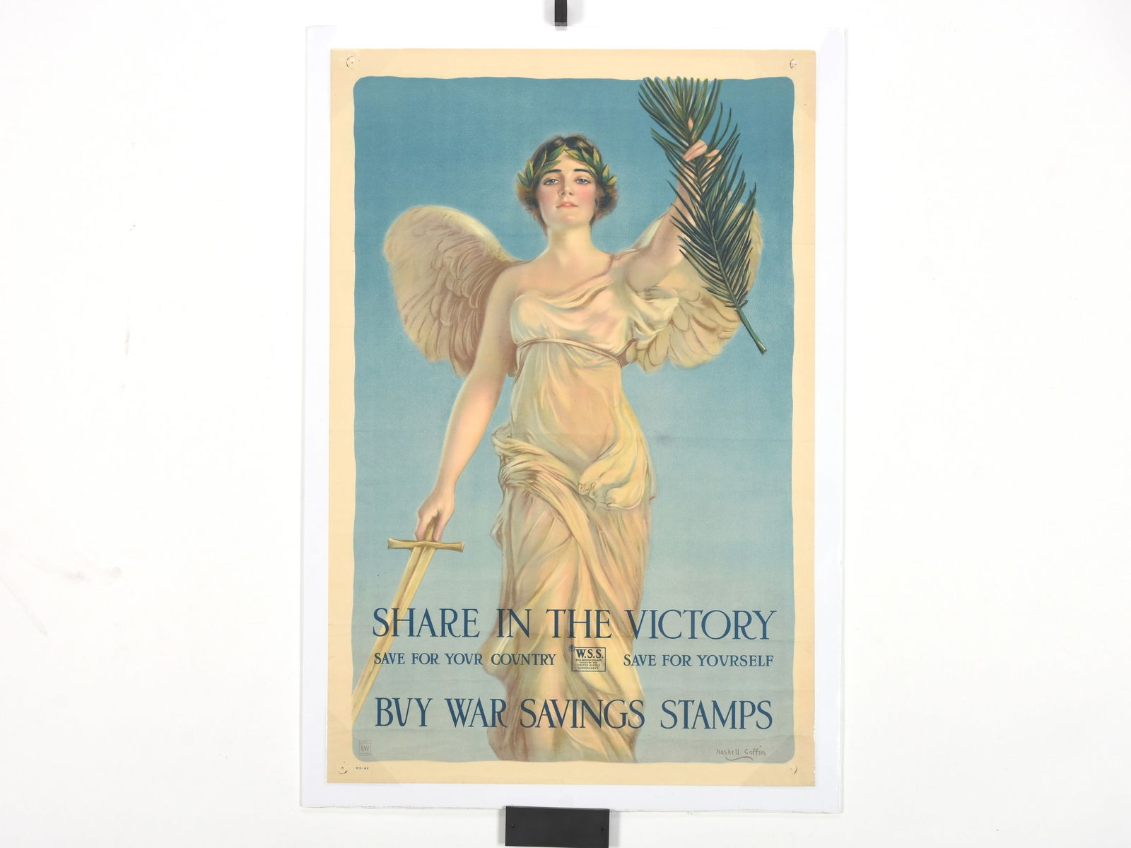 WWI 'Share in the Victory' War Savings Stamps Poster by William Haskell Coffin (1 of 1)