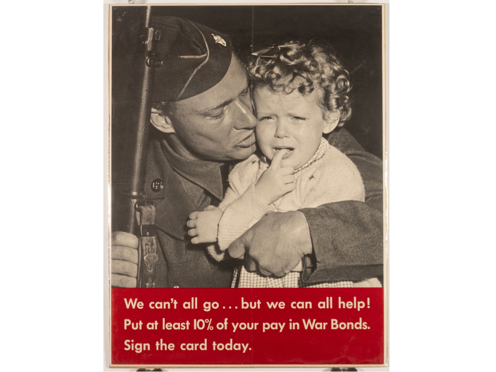 "We can’t all go . . . but we can all help!" WWII War Bond Poster (1 of 1)