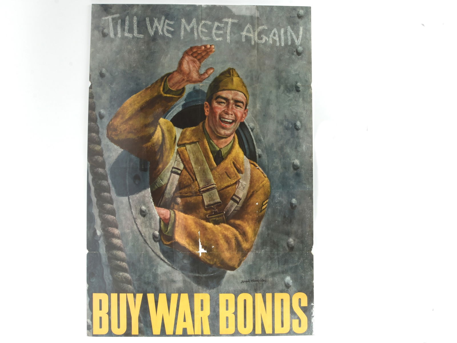 "Till We Meet Again" Original WW2 War Bonds Poster, by Joseph Hirsch (1 of 9)