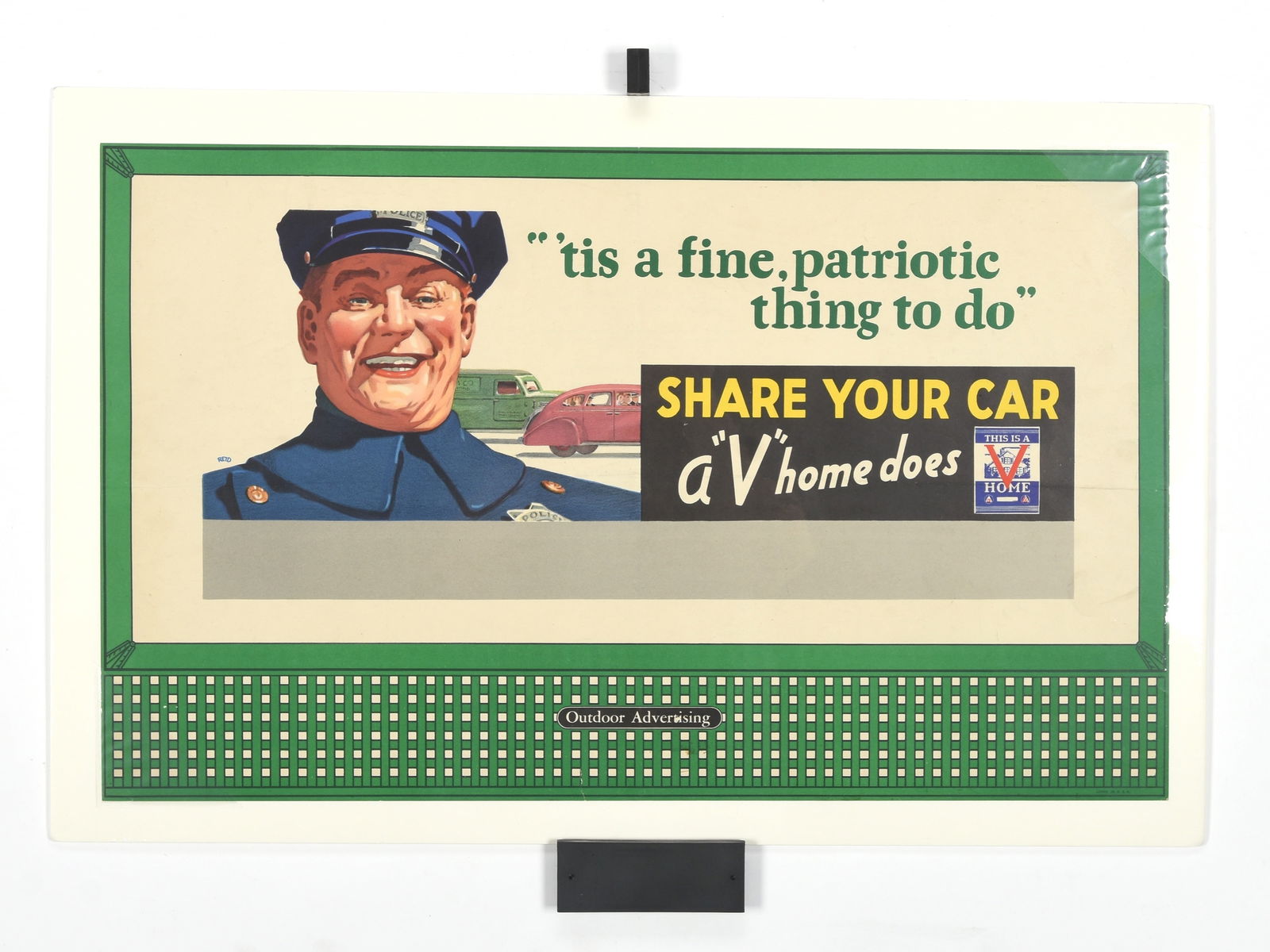 WWII 'Share Your Car' Billboard Proof Poster (1 of 1)