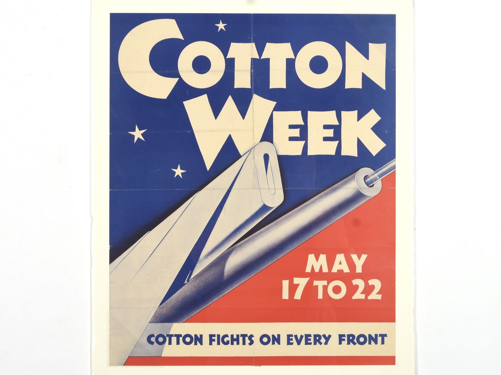 1943 National Cotton Week Poster 'Cotton Fights on Every Front' (1 of 1)