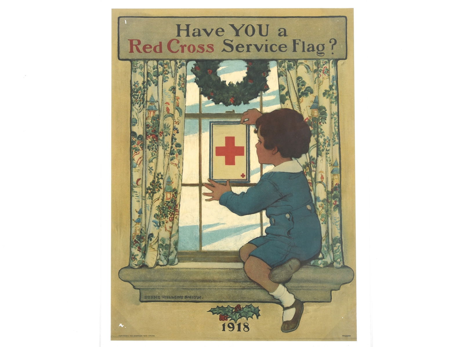 "Have YOU a Red Cross Service Flag?" WWI Poster (1 of 5)