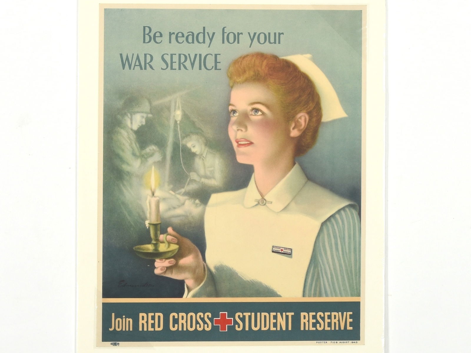1943 American Red Cross Student Reserve Recruitment Poster (1 of 1)