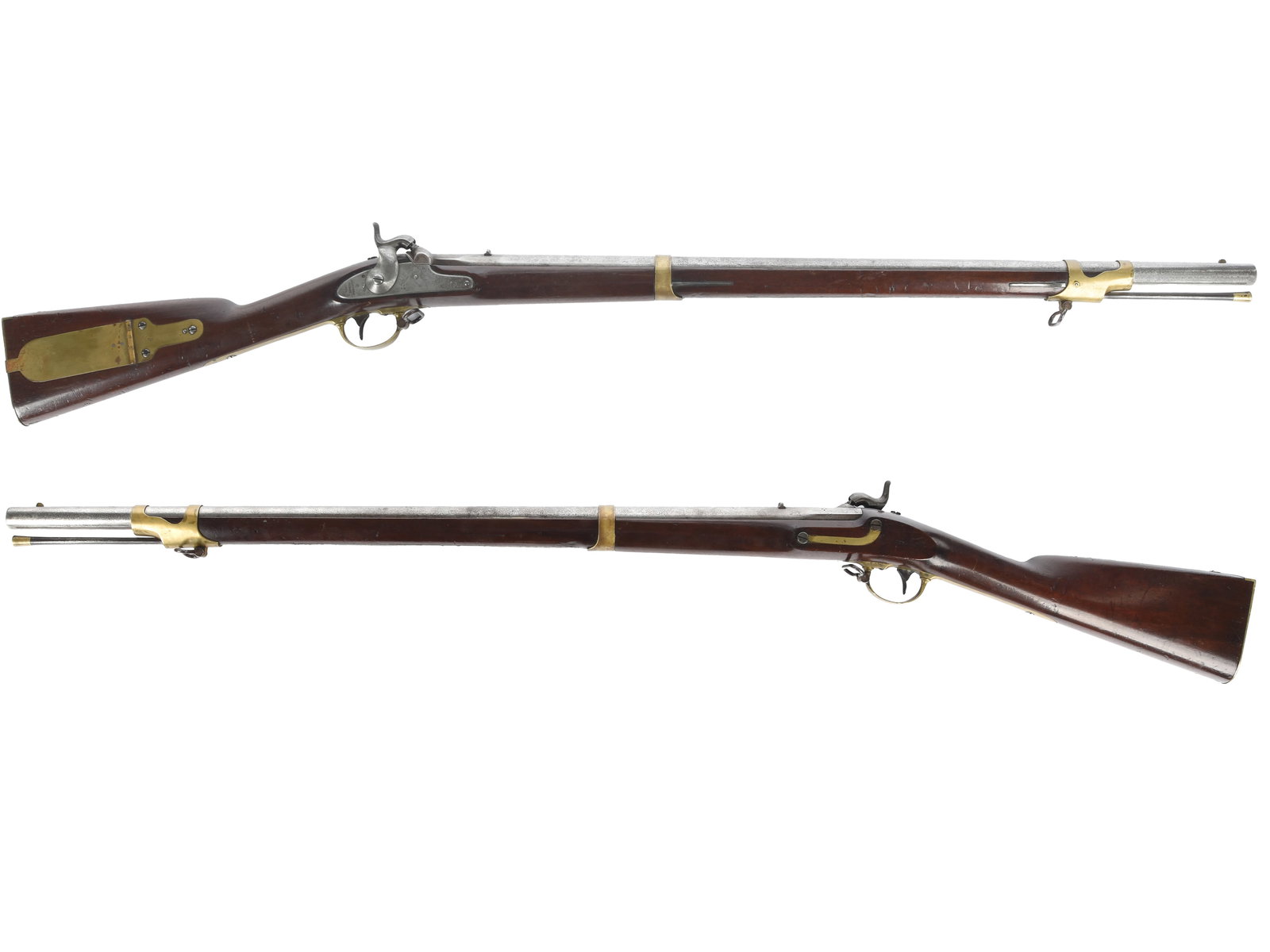 Scarce Unaltered Harpers Ferry US Model 1841 “Mississippi?? Rifle: Scarce Unaltered Harpers Ferry US Model 1841 “Mississippi” Rifle. .54 caliber. 33” barrel. NSN. Originally browned and color casehardened finish with brass furniture and a walnut stock w