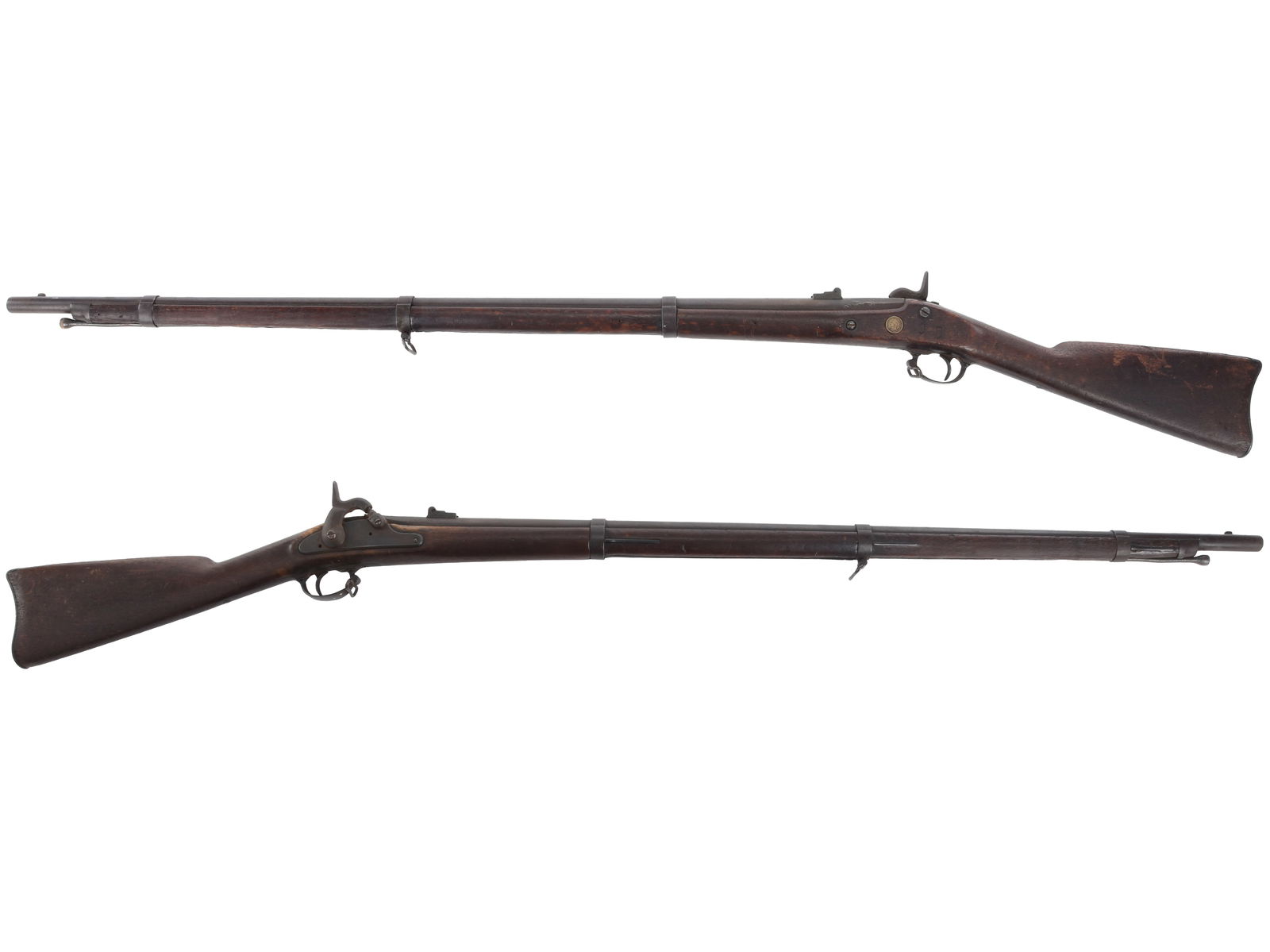 Attic Whitney Contract US Model 1861 Rifle Musket: Attic Whitney Contract US Model 1861 Rifle Musket. .62 caliber. 40” barrel. S/N: None. Bright finish, iron furniture, walnut stock. Single shot muzzleloading percussion rifle musket with M1861 r