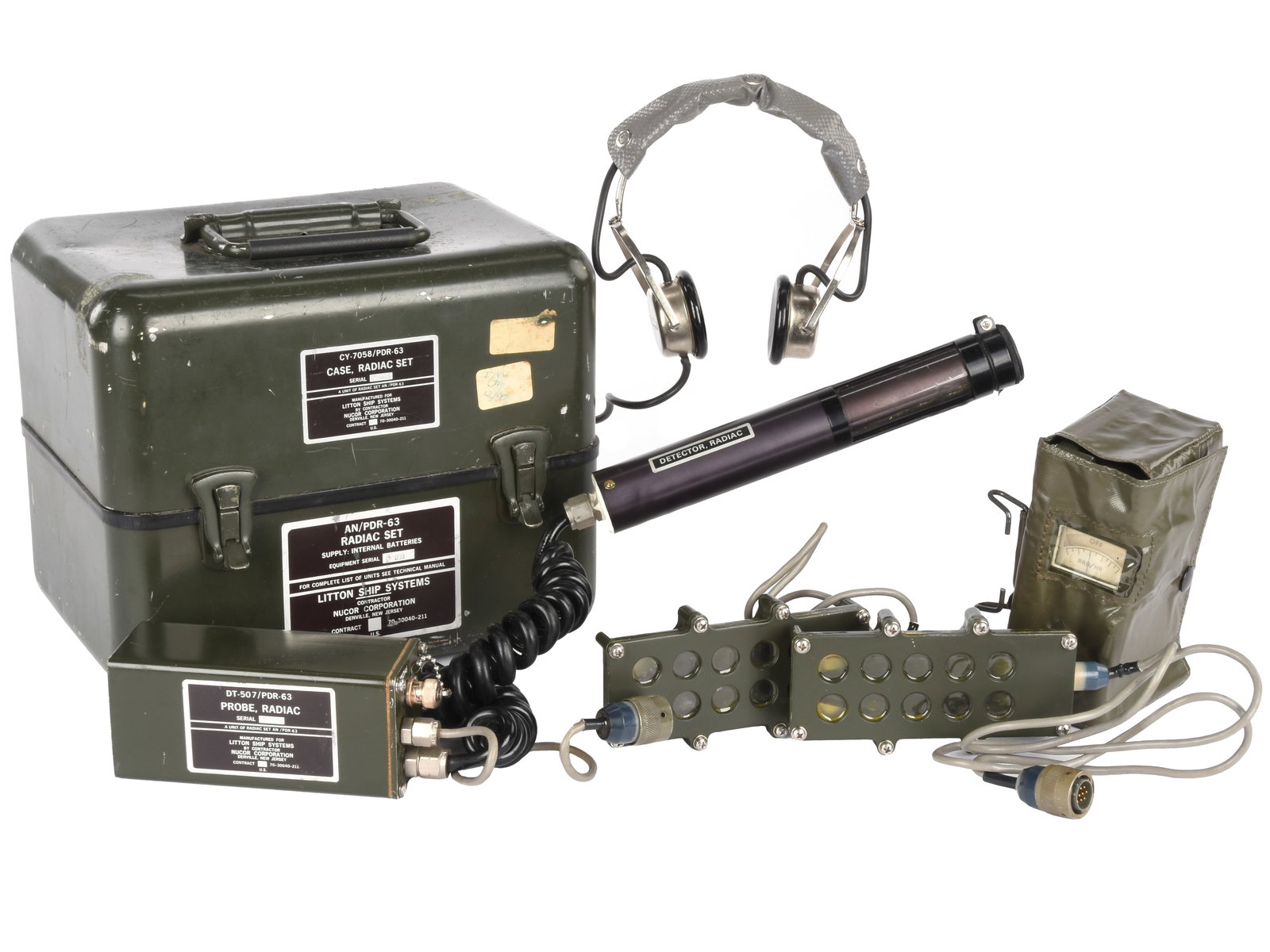 Radiac Fallout Set: Portable Radiation Detection System c. 1975 (1 of 10)