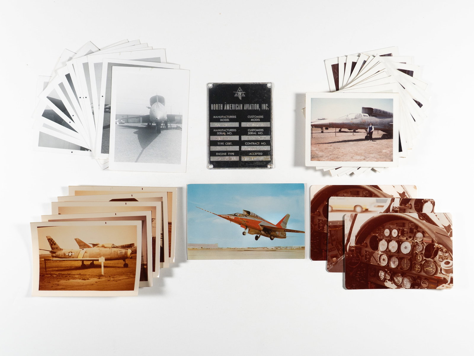 North American Aviation F-107A "Ultra Sabre" ID Plate and Photographic Archive (1 of 13)