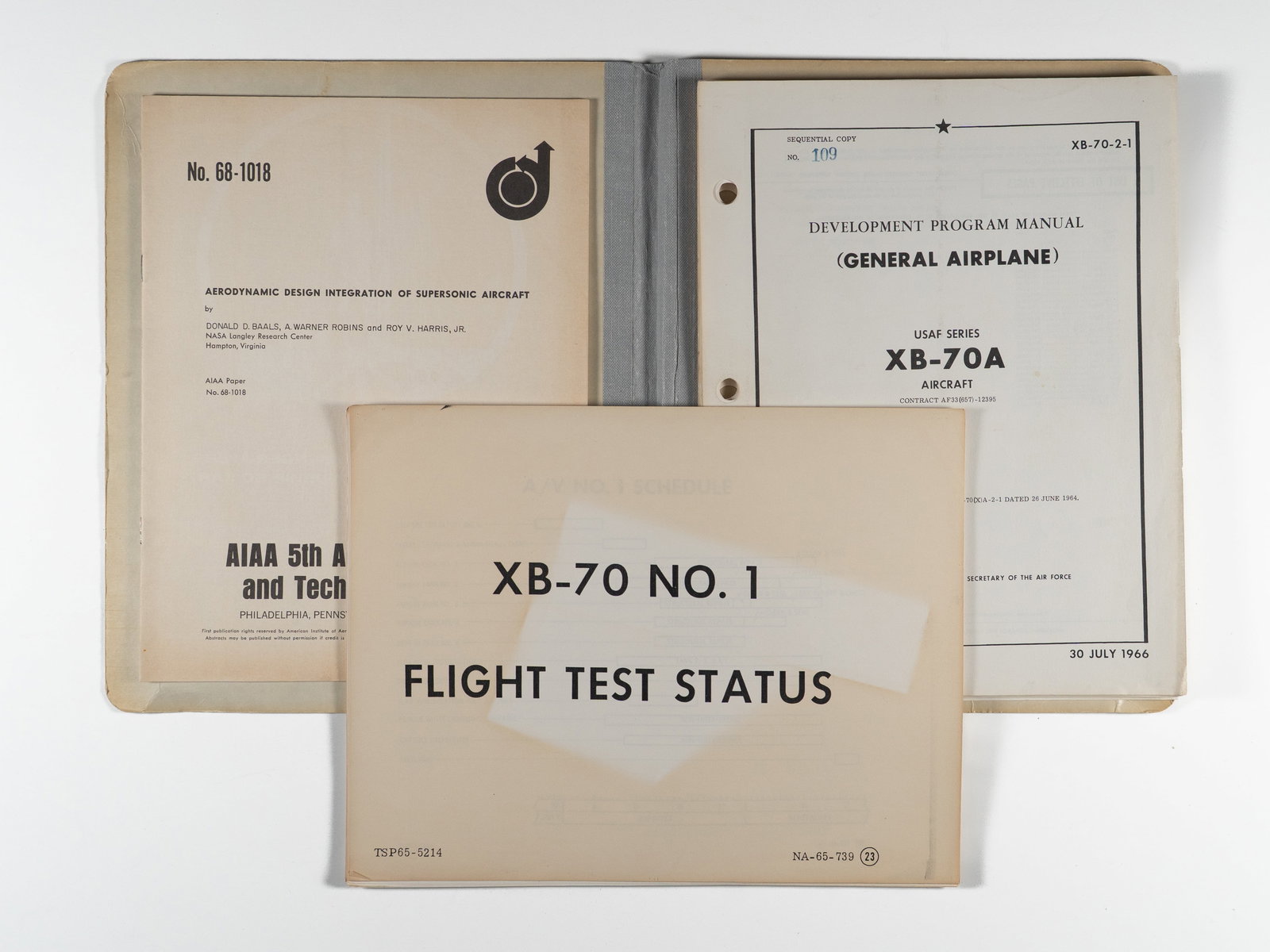 North American Aviation XB-70 Valkyrie Technical Documentation Grouping (1965–1968) (1 of 9)