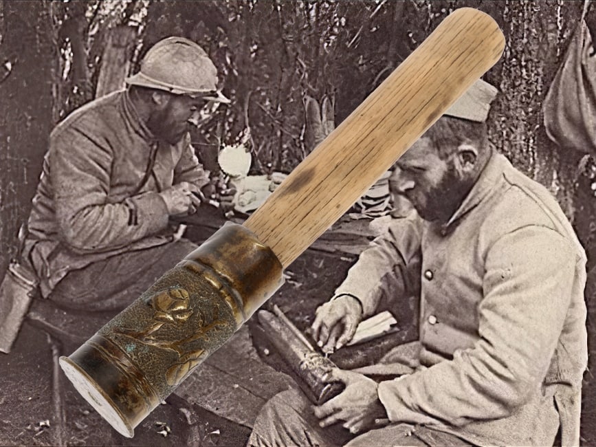Trench Art 37mm Shell: An Unfinished Piece That Answers "How Did They Do That"? Questions (1 of 8)