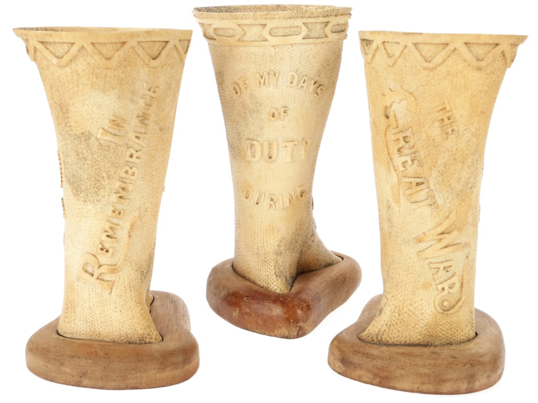In Rememberance of My Days of Duty During the Great War: Enemy Alien WWI Prison Camp Bone Art Set (1 of 9)