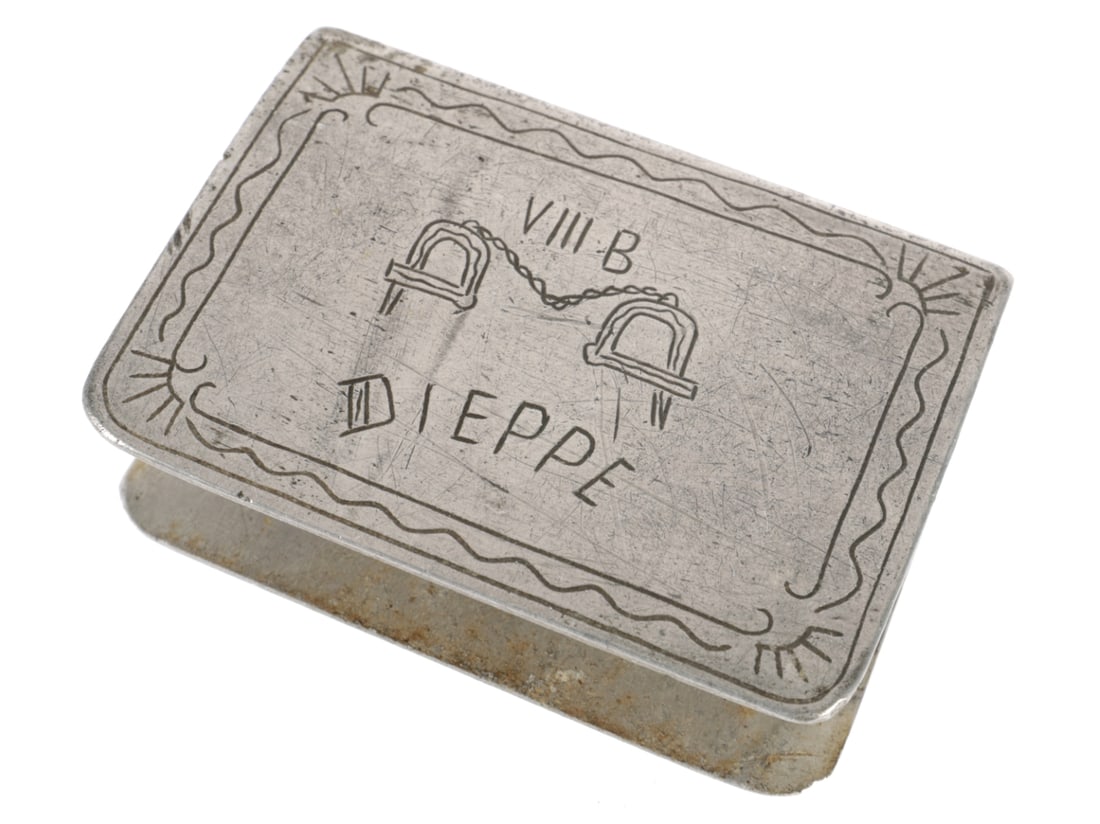 WWII Canadian POW Match Safe - Dieppe (1 of 5)