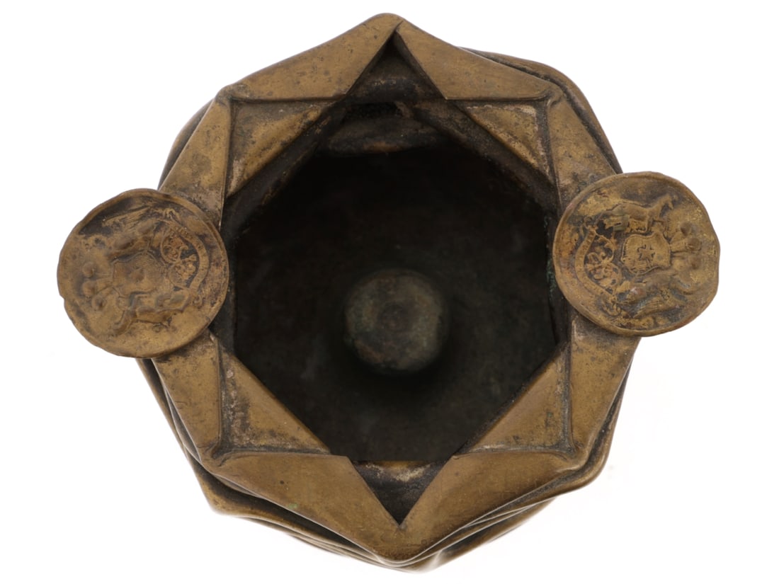 Trench Art Ashtray Lot: Trench Art Ashtray Lot Five pieces with components from various nations and time periods: 1) MkII grenade body has had the top third cut off, inverted, and reapplied as a base. The effect is like that