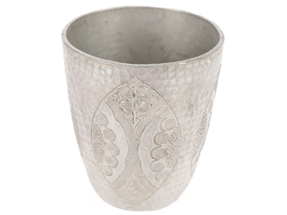 Trench Art Aluminum Cup - Poppies (1 of 4)