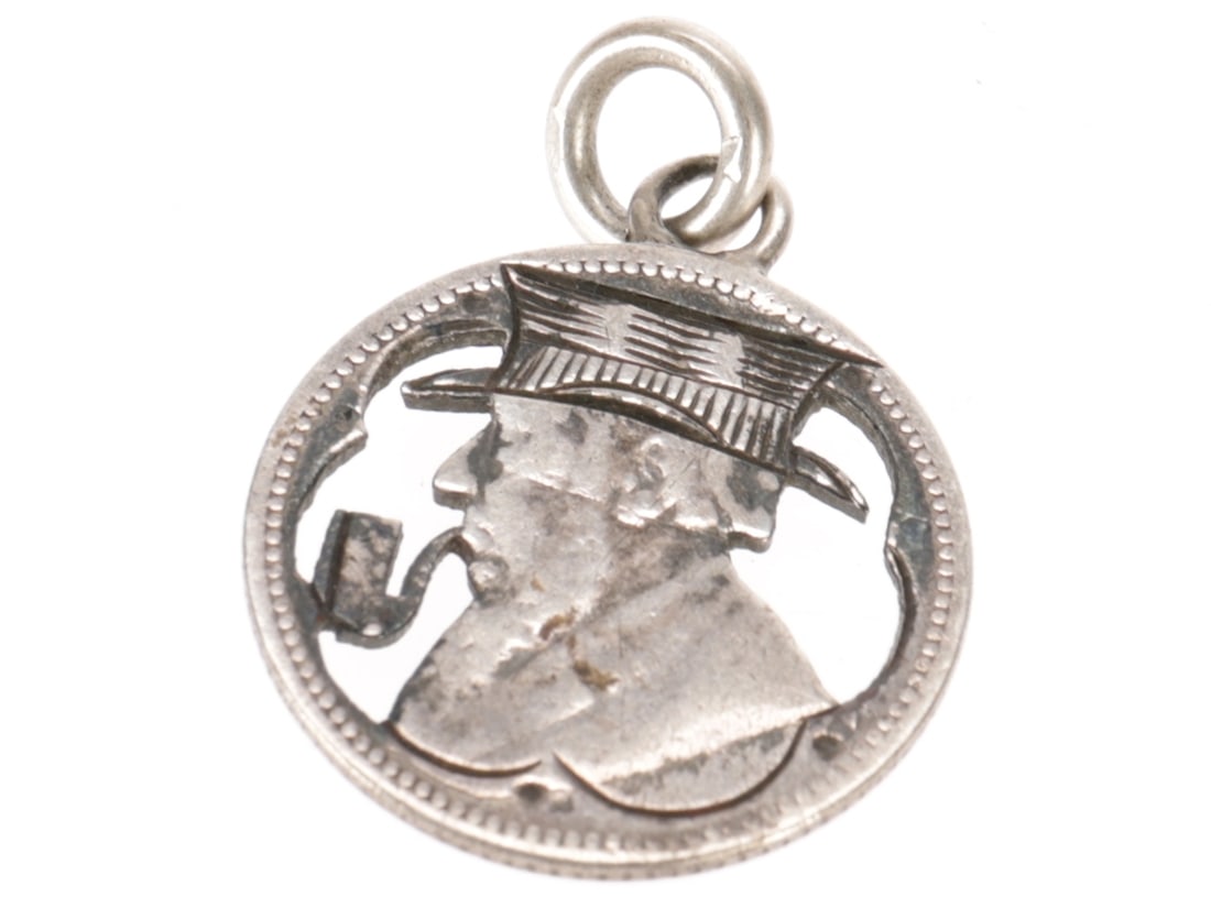 Second Boer War Era Trench Art Carved Sixpence Coin: Second Boer War Era Trench Art Carved Sixpence Coin South African sixpence coin from the 1890s with a cut away leaving just the outline of the portrait of Transvaal president Johannes Paulus Kruger. T
