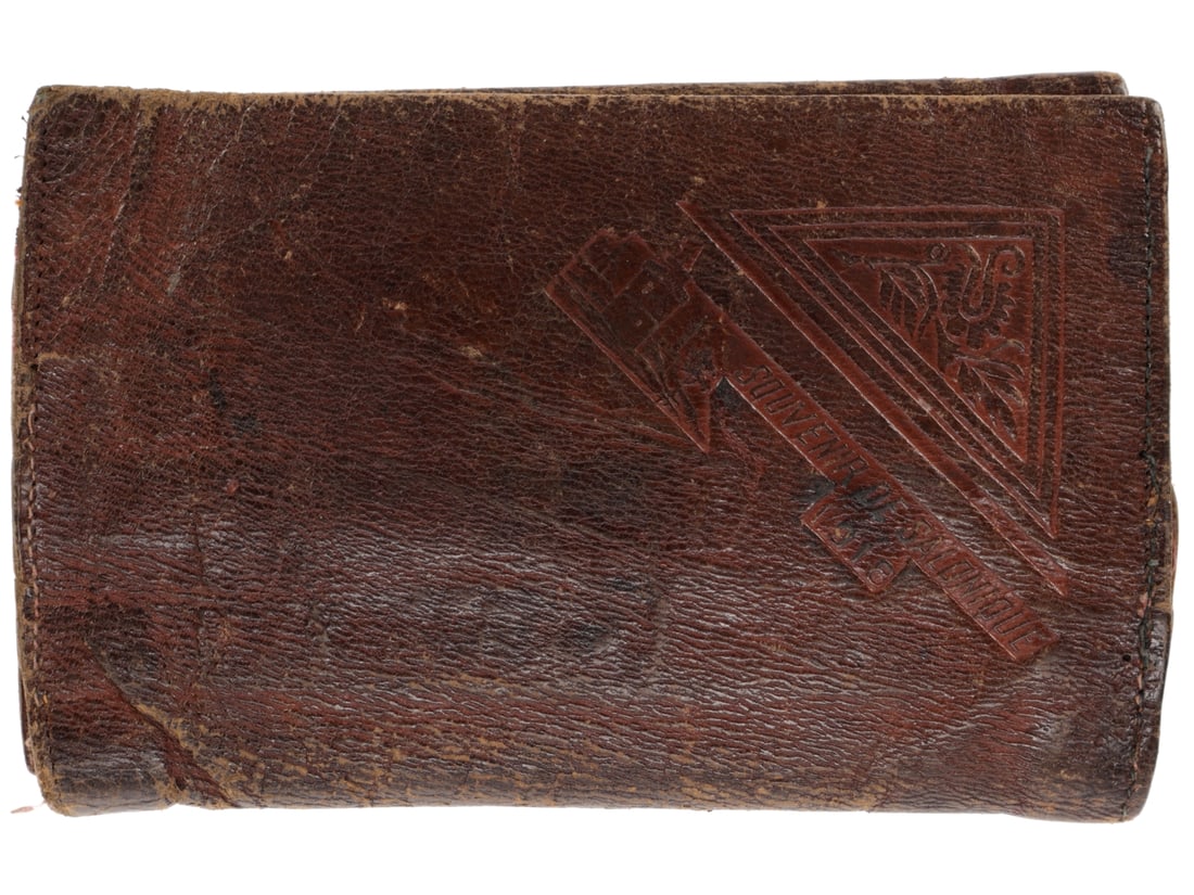 Souvenir of Salonica Leather Wallet 1918 (1 of 5)